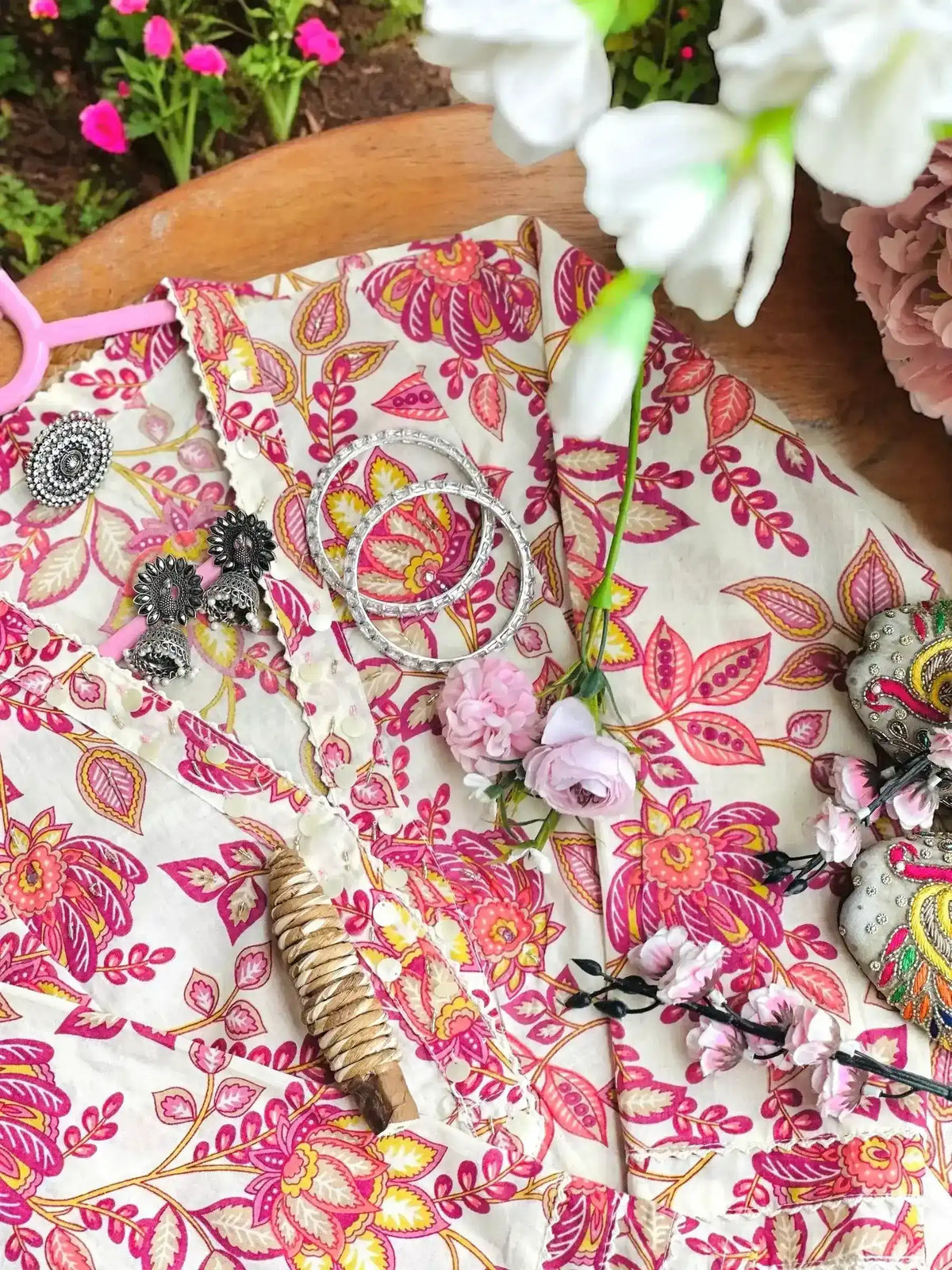 Kalamkari Meher MulMul Suit Set - Passion for Fashion by Shivani