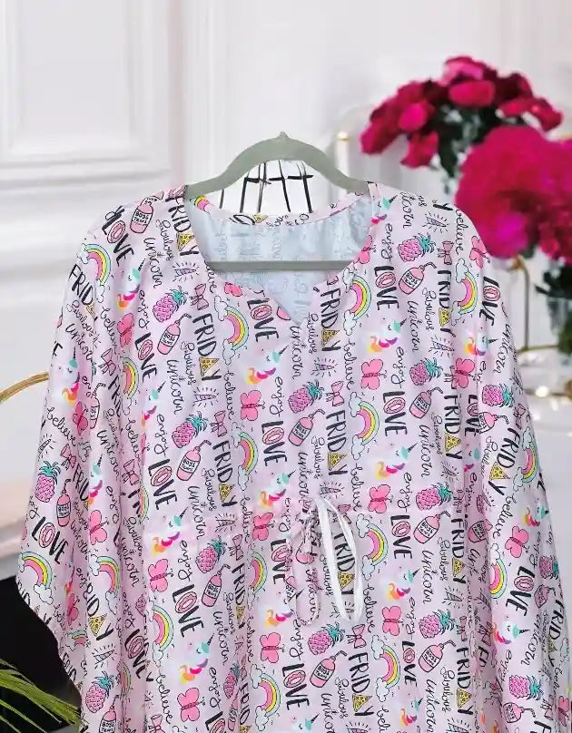 Cute Love Comfy Kaftan Top