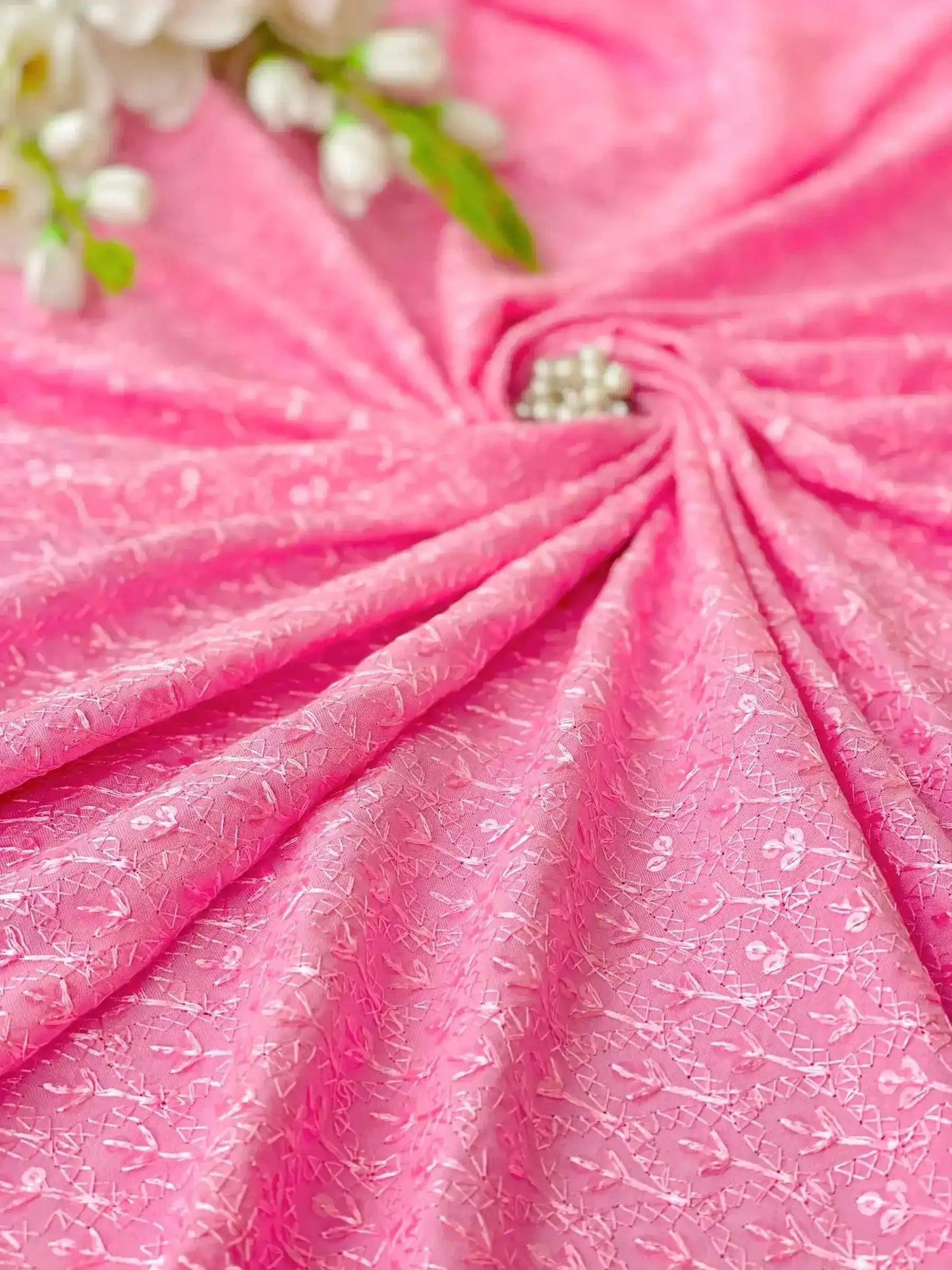 Blush Pink Sequence Fabric Cut - Passion for Fashion by Shivani