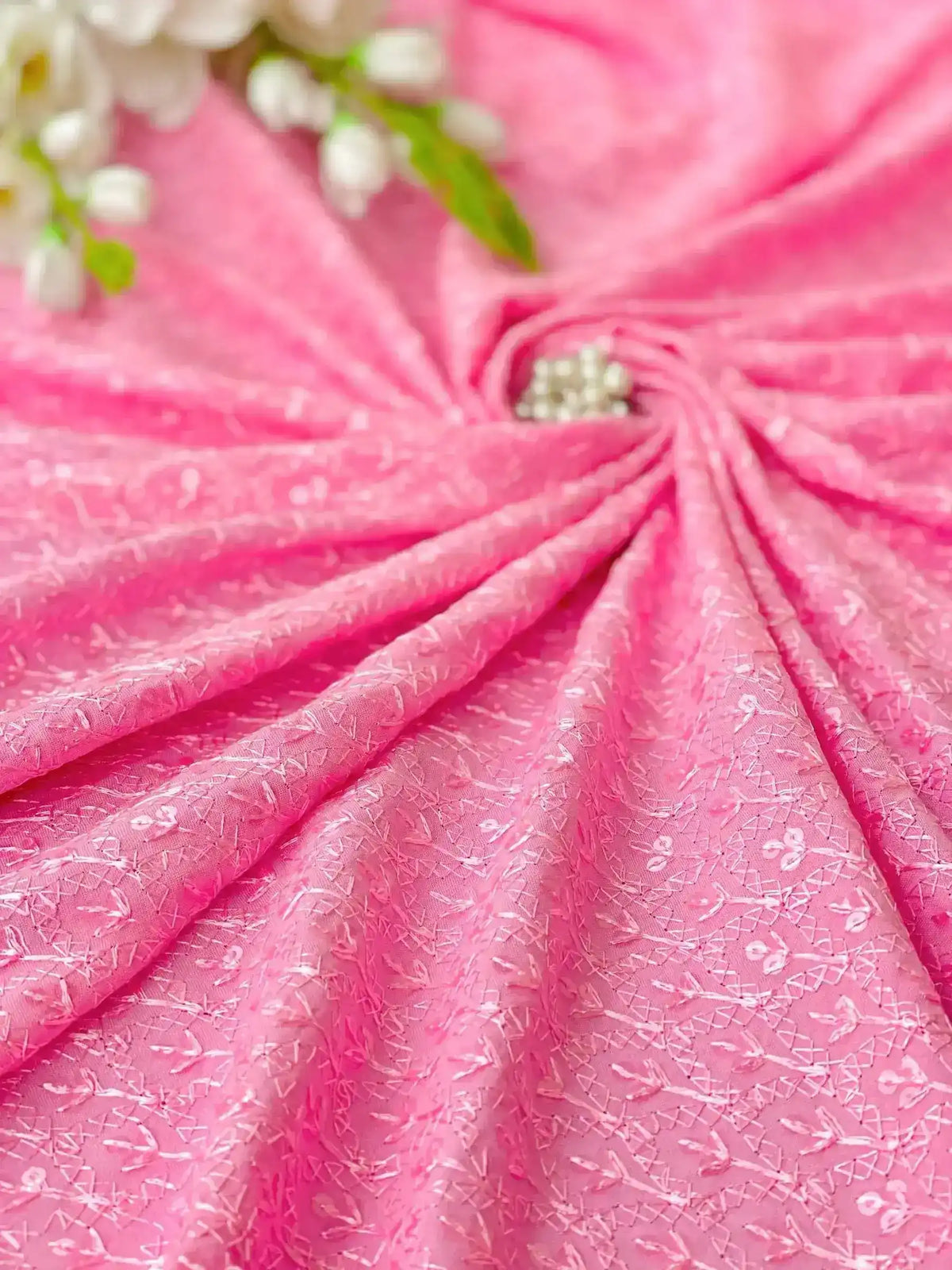 Blush Pink Sequence Fabric Cut - Passion for Fashion by Shivani