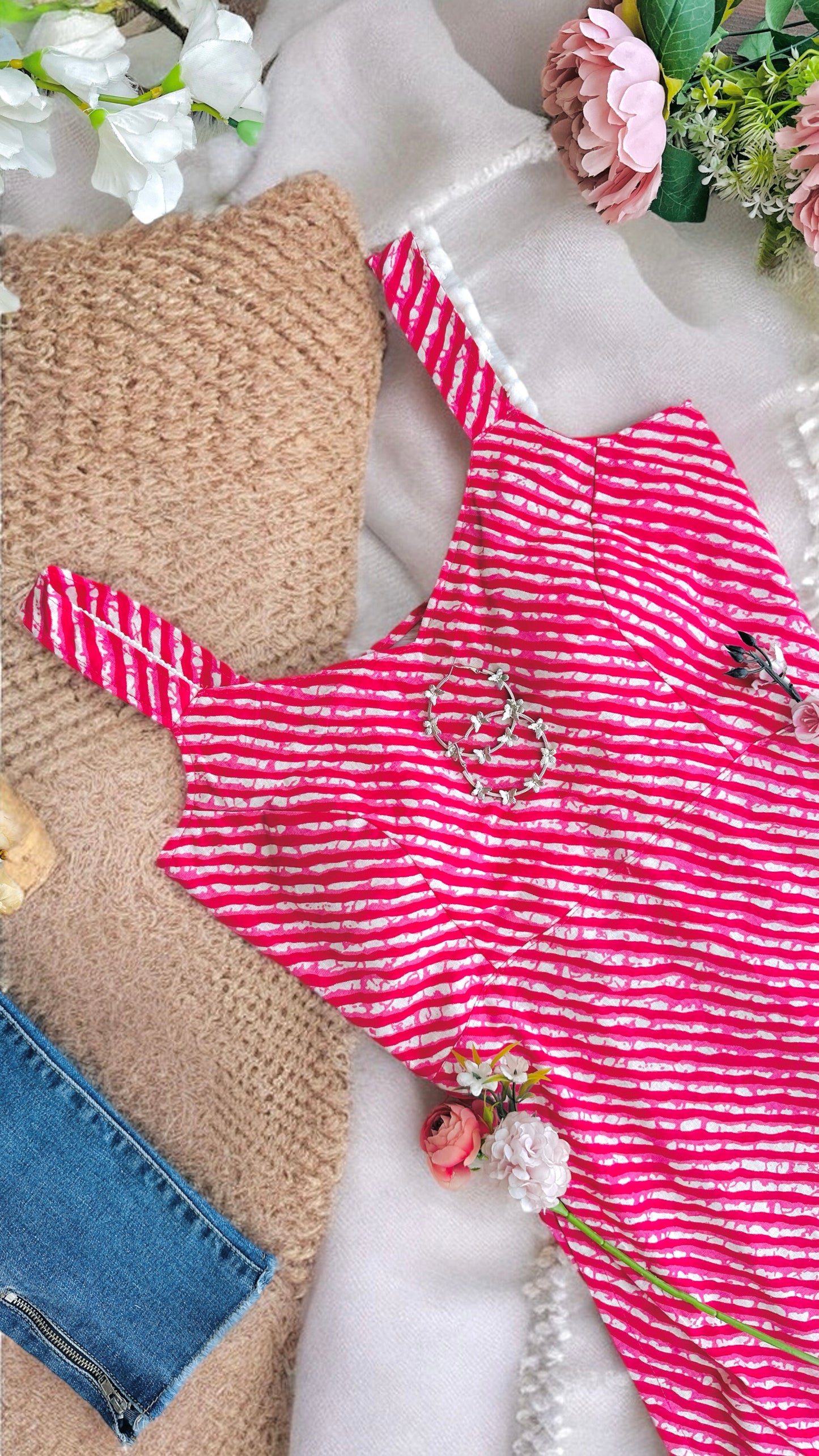 Rosy Pink Dori Gulnaz Lehriya Kurta