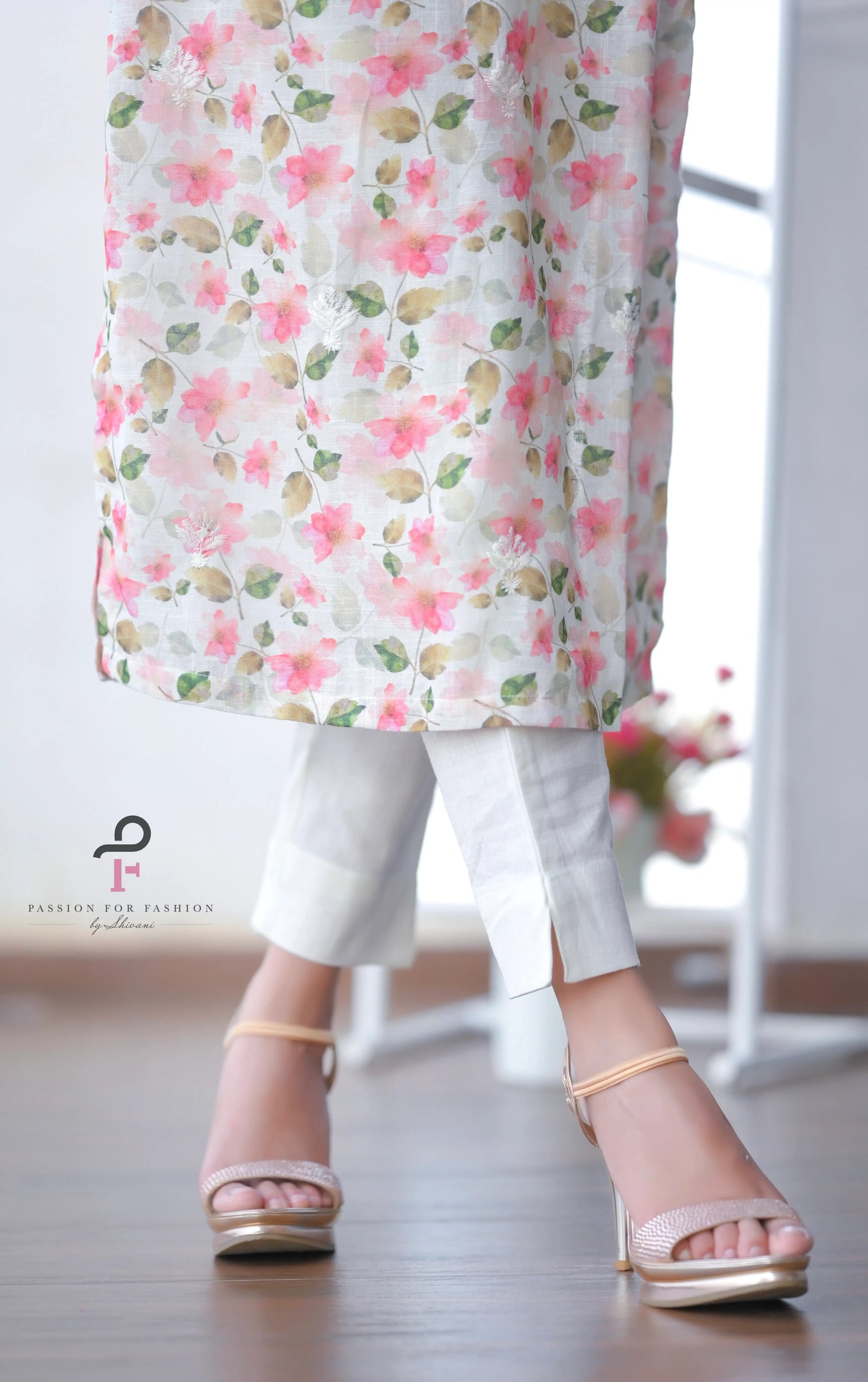 Whimsical Cream Embroidered Meher Suit Set