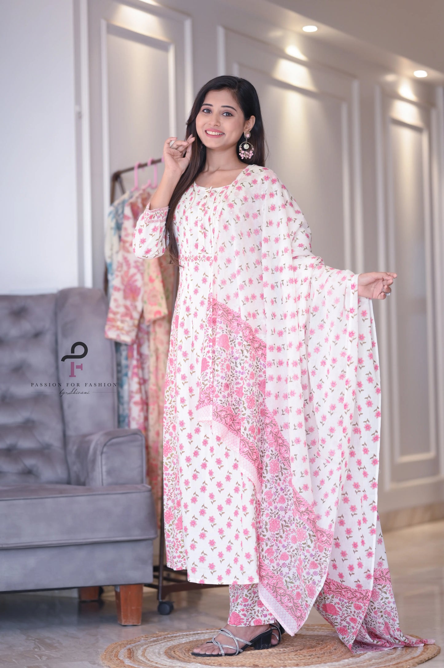 Dew Cotton Meher MulMul Suit Set