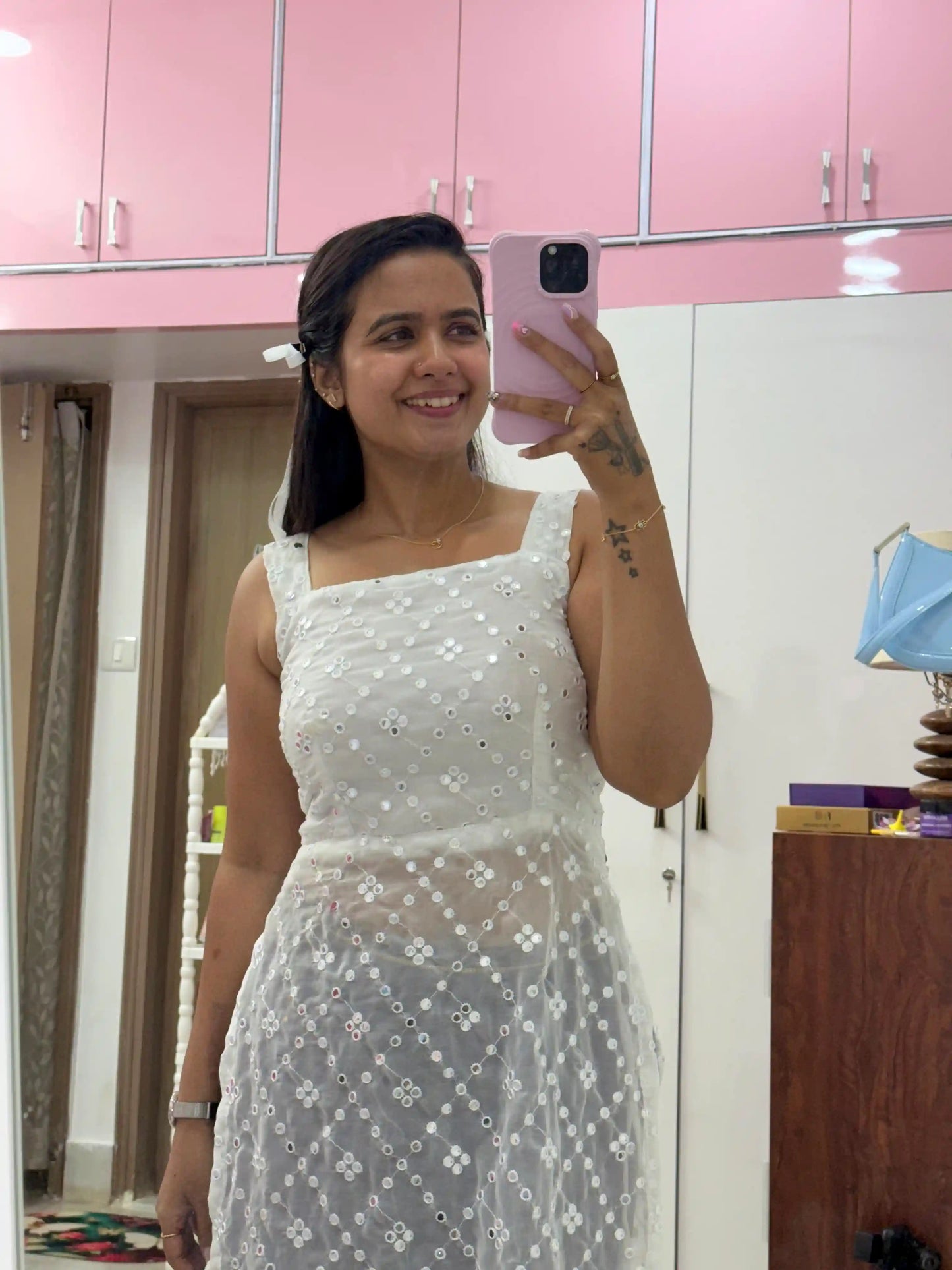 Prajyoti’s White Embroidered Gulnaz Kurta - Passion for Fashion by Shivani