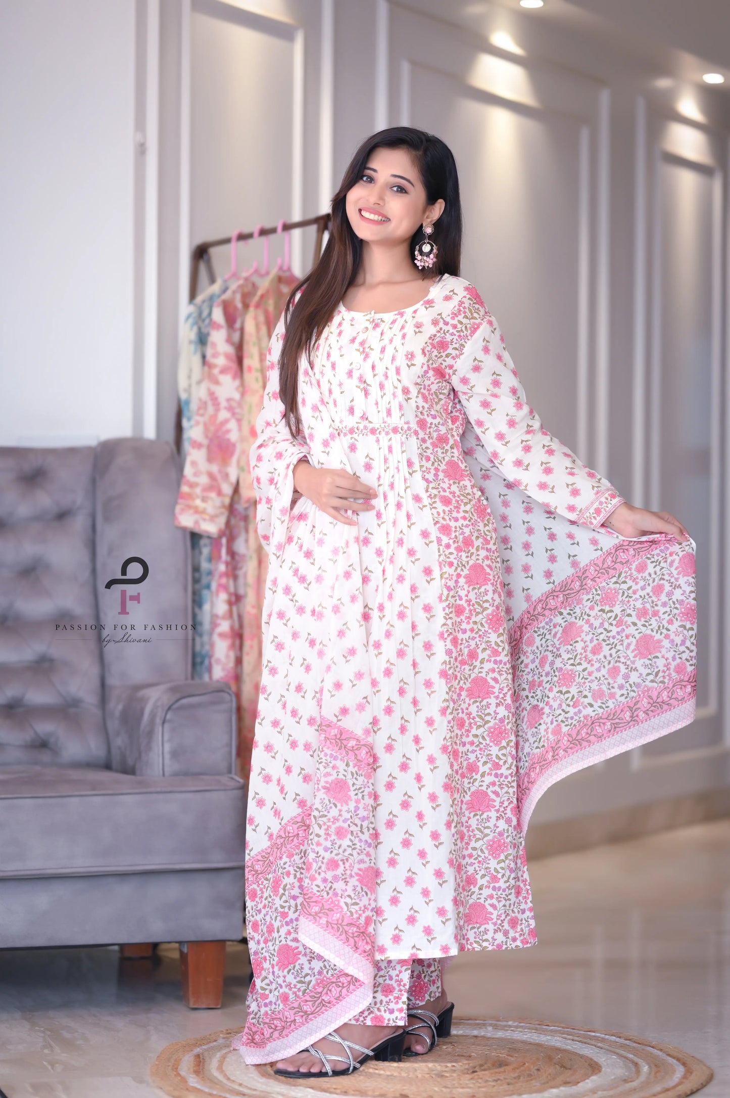Dew Cotton Meher MulMul Suit Set