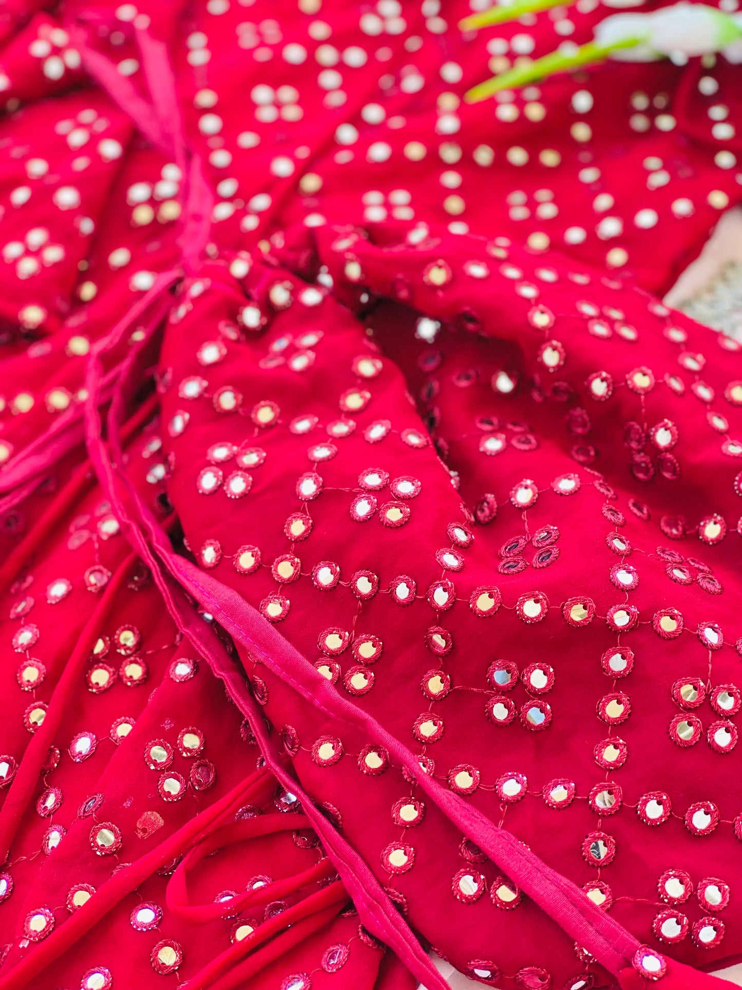 Rosewood Maroon Gulnaz Embroidered Anarkali