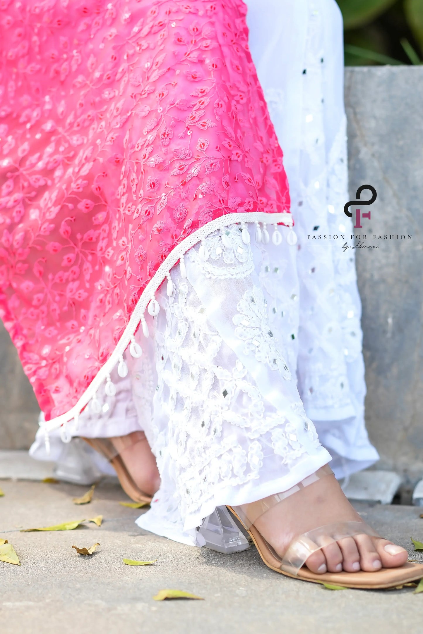 Pretty In Peach Shell Gulnaz Kurta - Passion for Fashion by Shivani