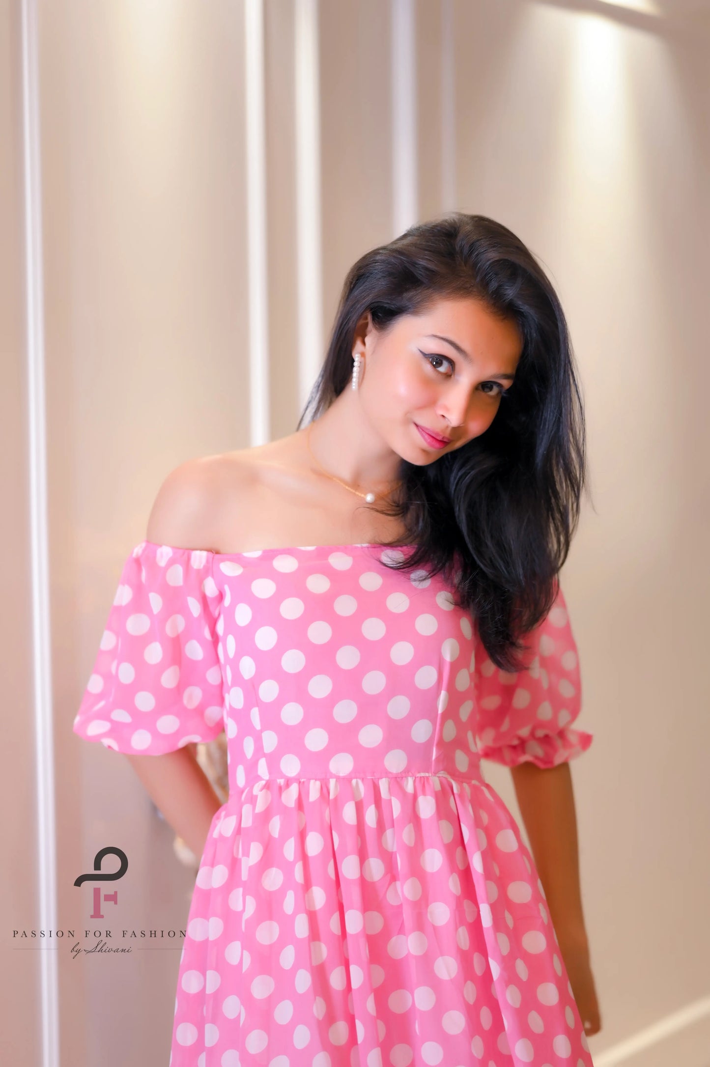 Pretty In Pink Polka Twirl Dress