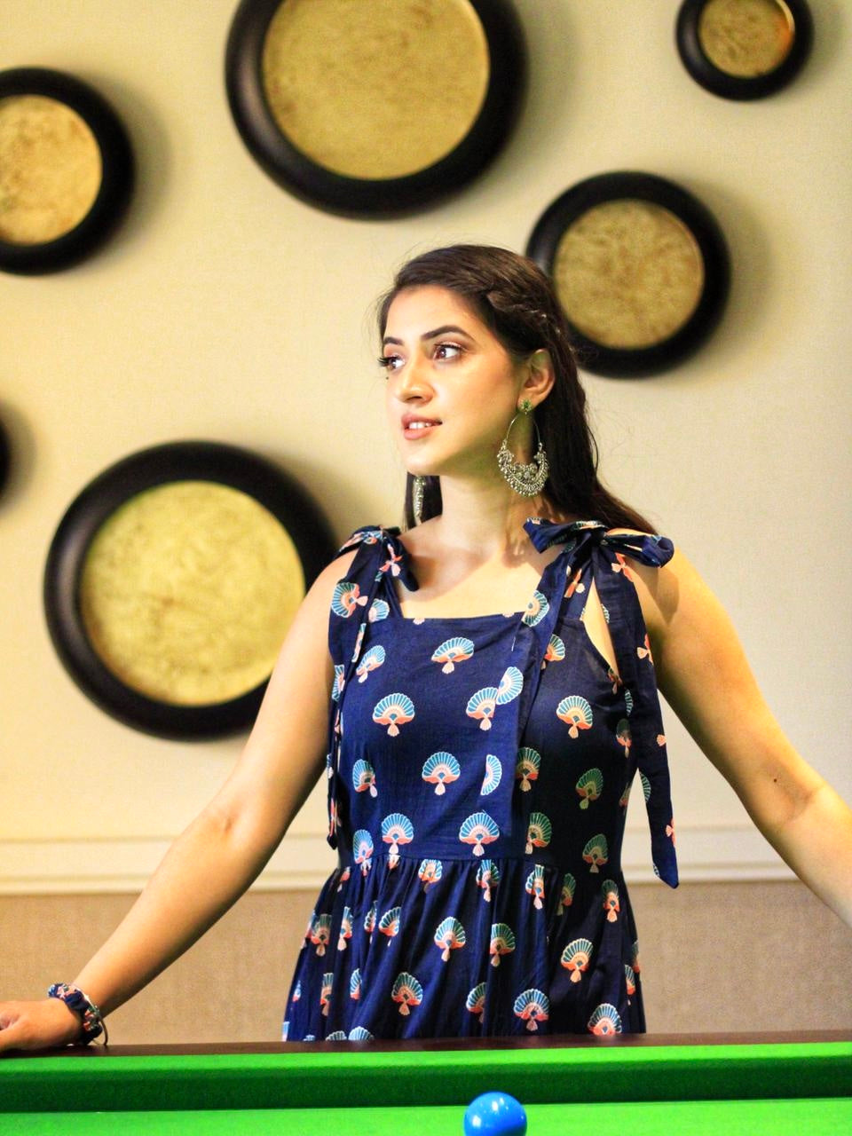 Vaasavi's Swedish Blue Twirl Dress