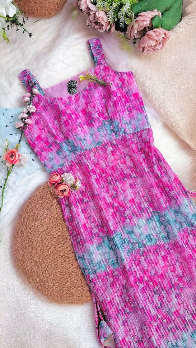Shaded Pink Sequence Gulnaz Kurta