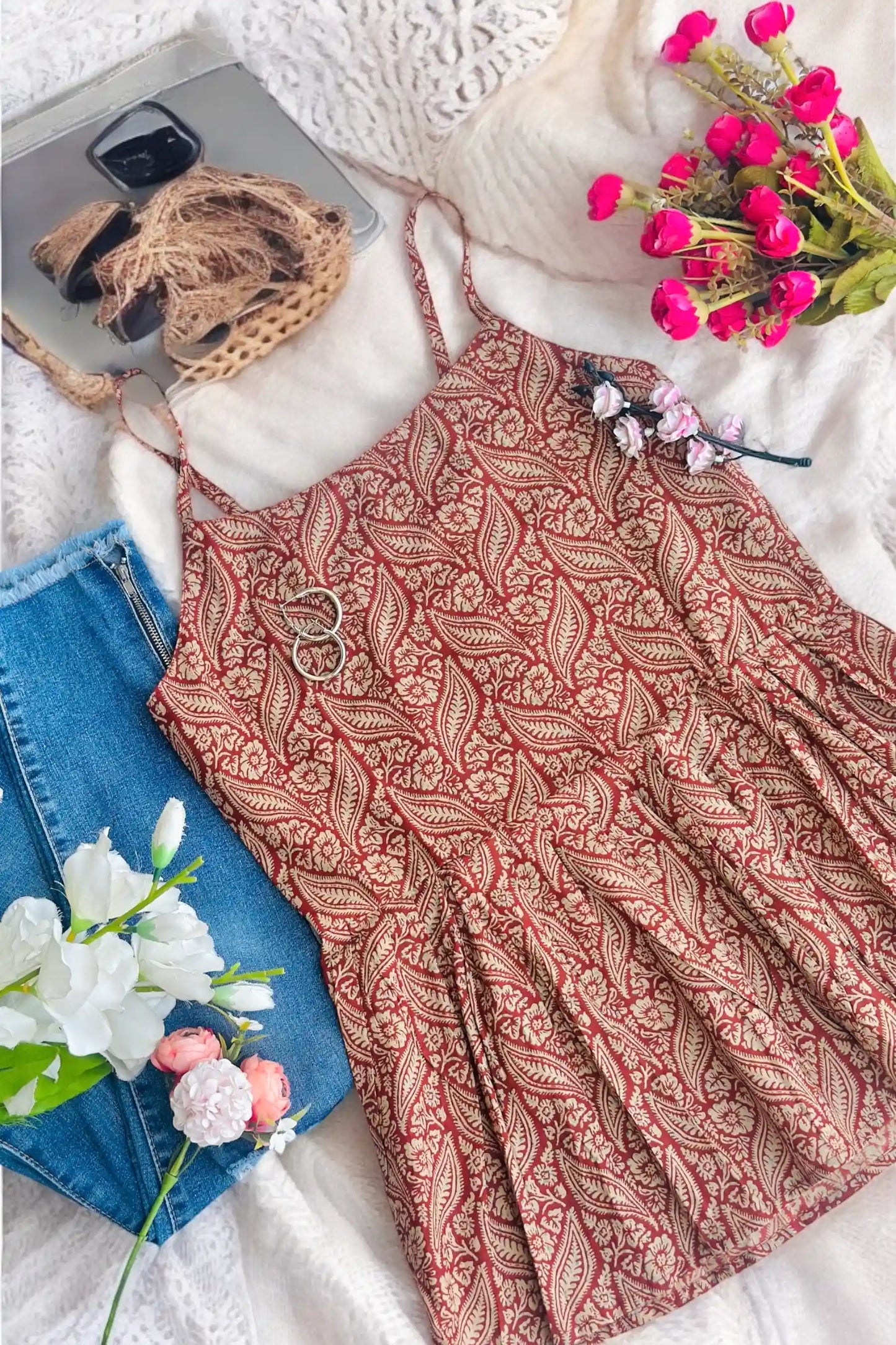 Soft Cotton Kalamkari Peplum Top