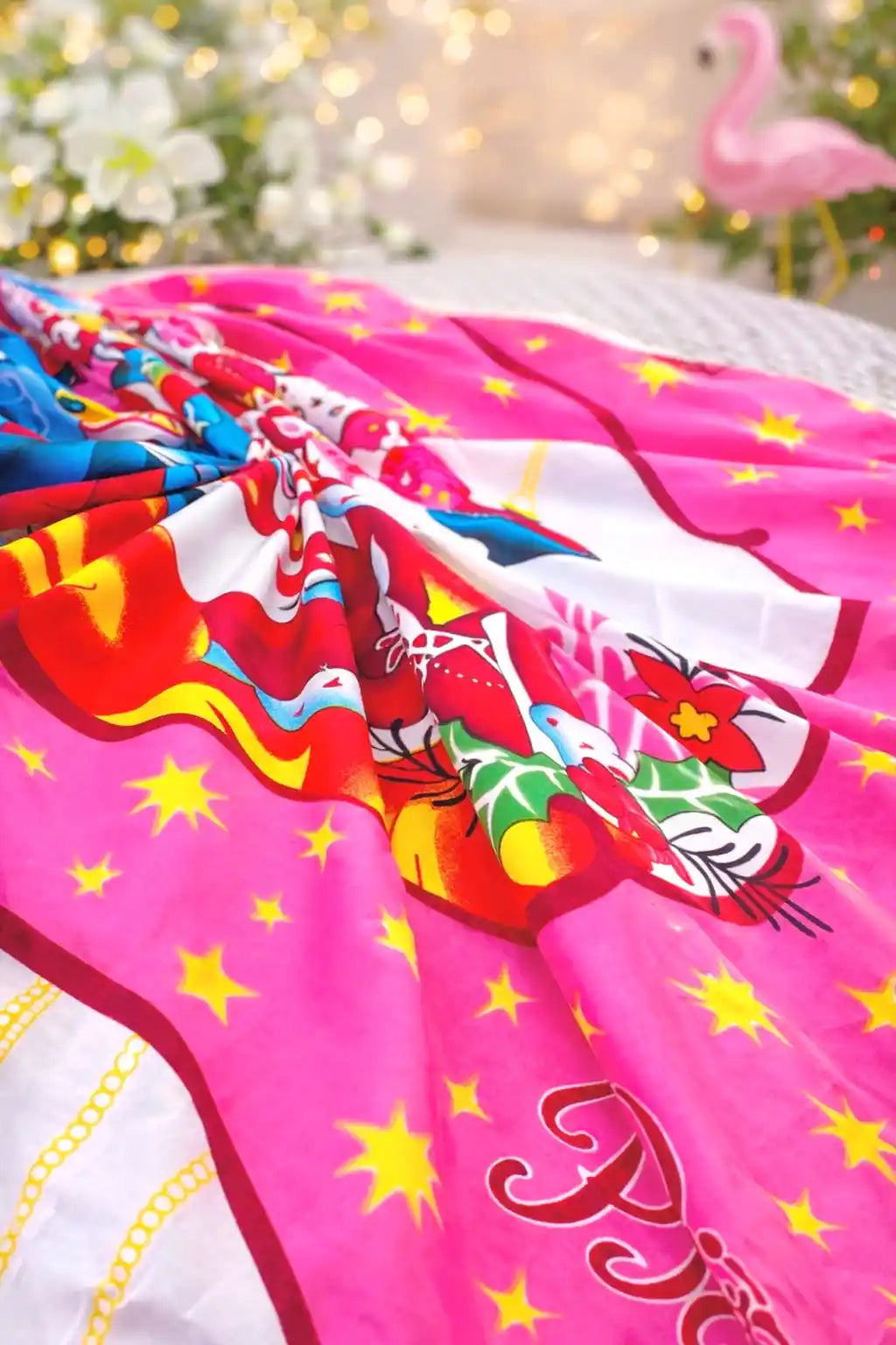 Cutest Pink Barbie All Season Long Jaipuri Blanket