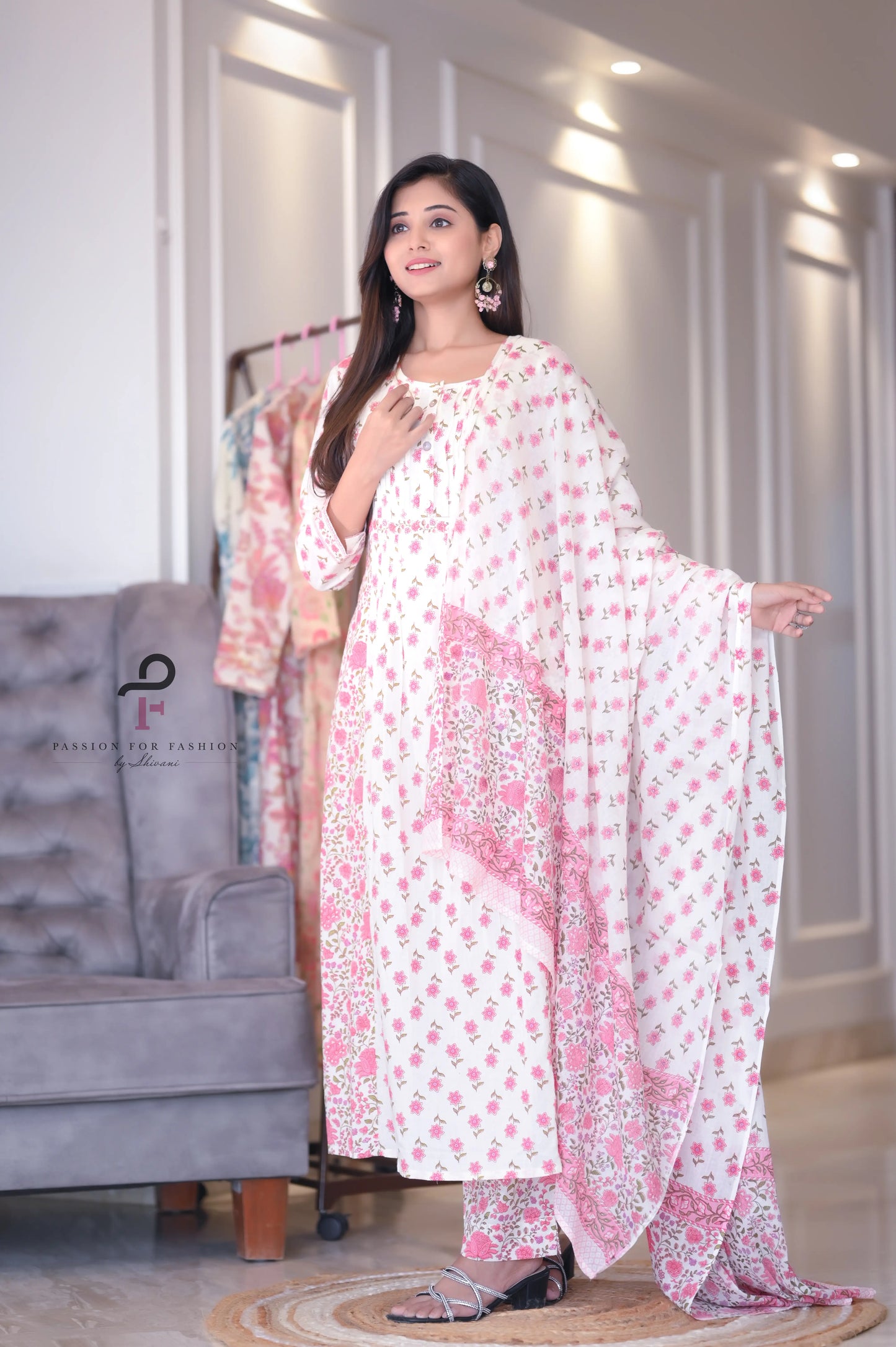 Dew Cotton Meher MulMul Suit Set