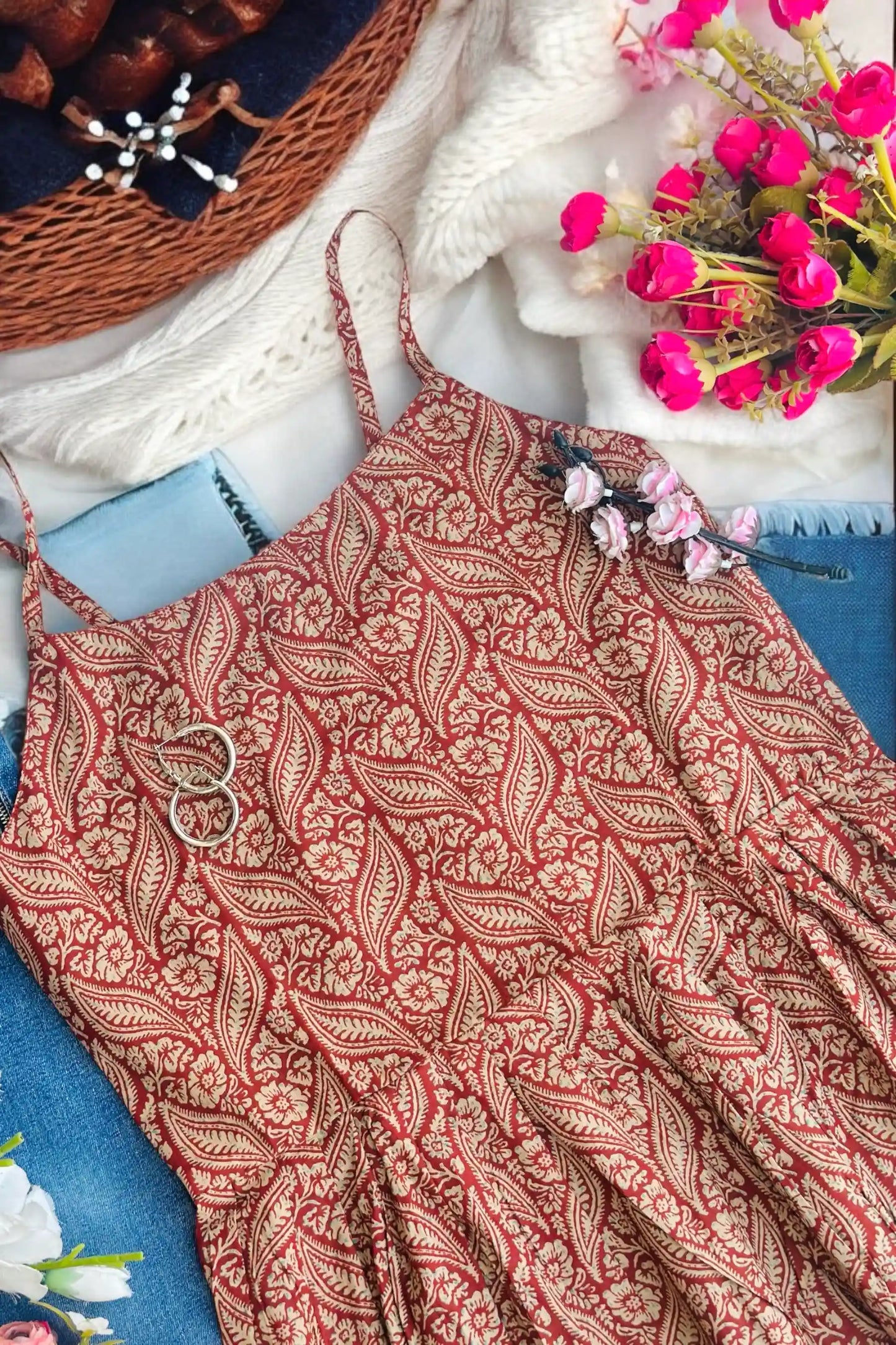 Soft Cotton Kalamkari Peplum Top