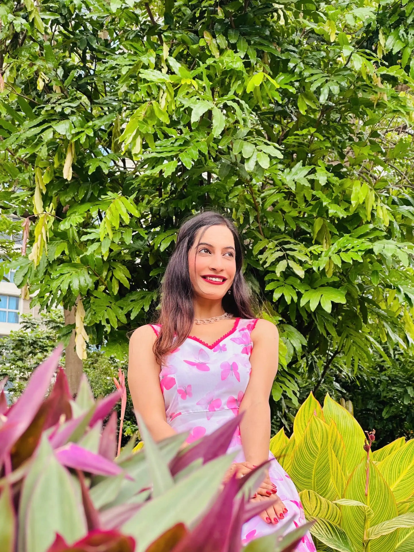 Blush Pink Organza Gulnaz Ensemble - Passion for Fashion by Shivani