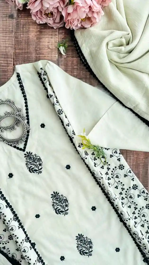 Gulzar Rich Embroidered Suit Set