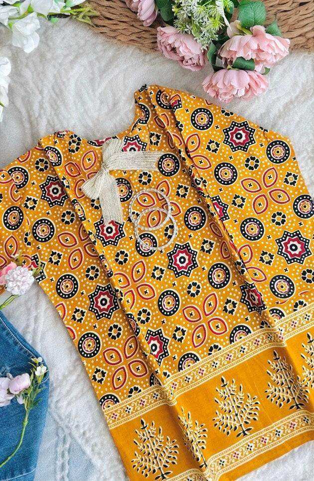 Mustard Jaipuri Short Kurta - Passion for Fashion by Shivani