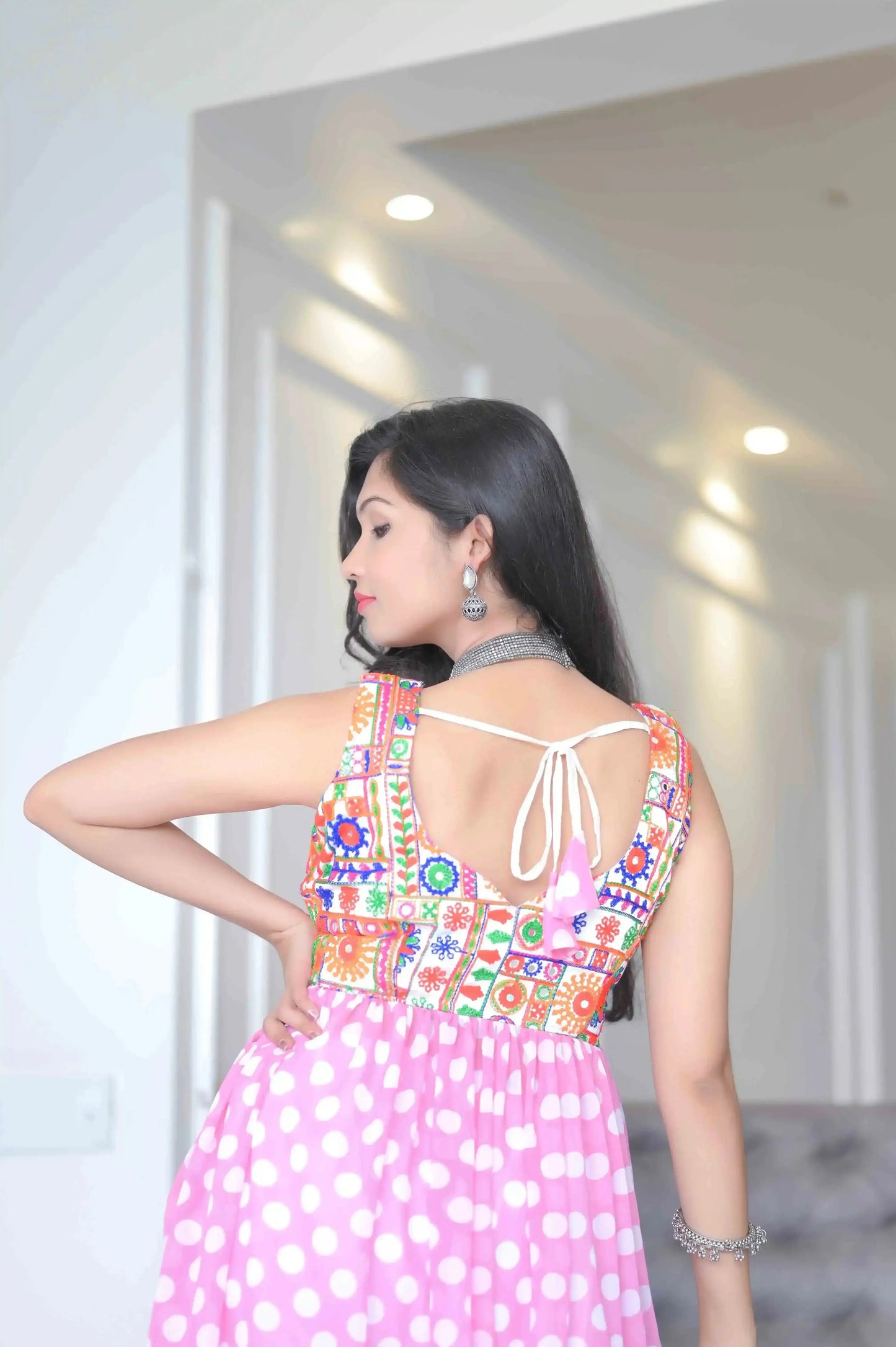 Bloom Pink Gulnaz Embroidered Kurta - Passion for Fashion by Shivani