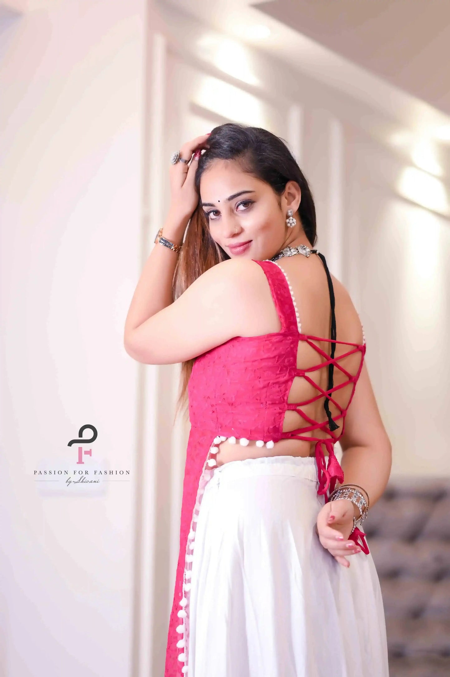 Shiraz Pink Gulnaz Embroidered Kurta - Passion for Fashion by Shivani