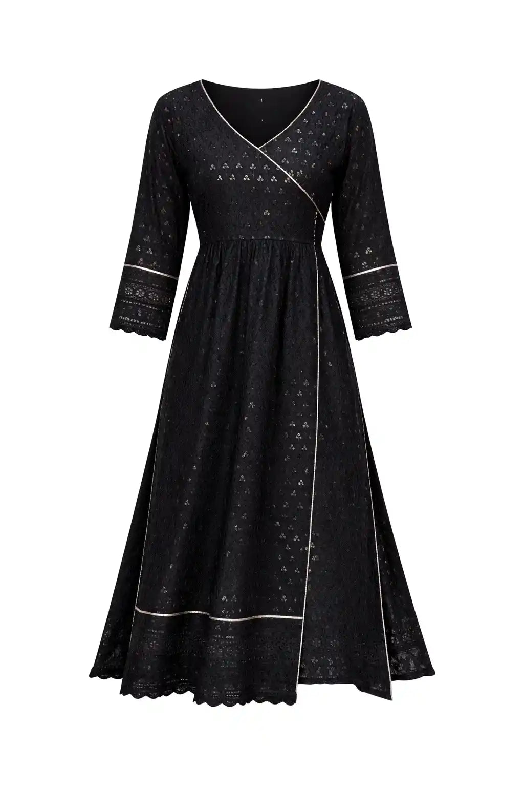 Mahima's Back In Black Gulnaz Slit Kurta