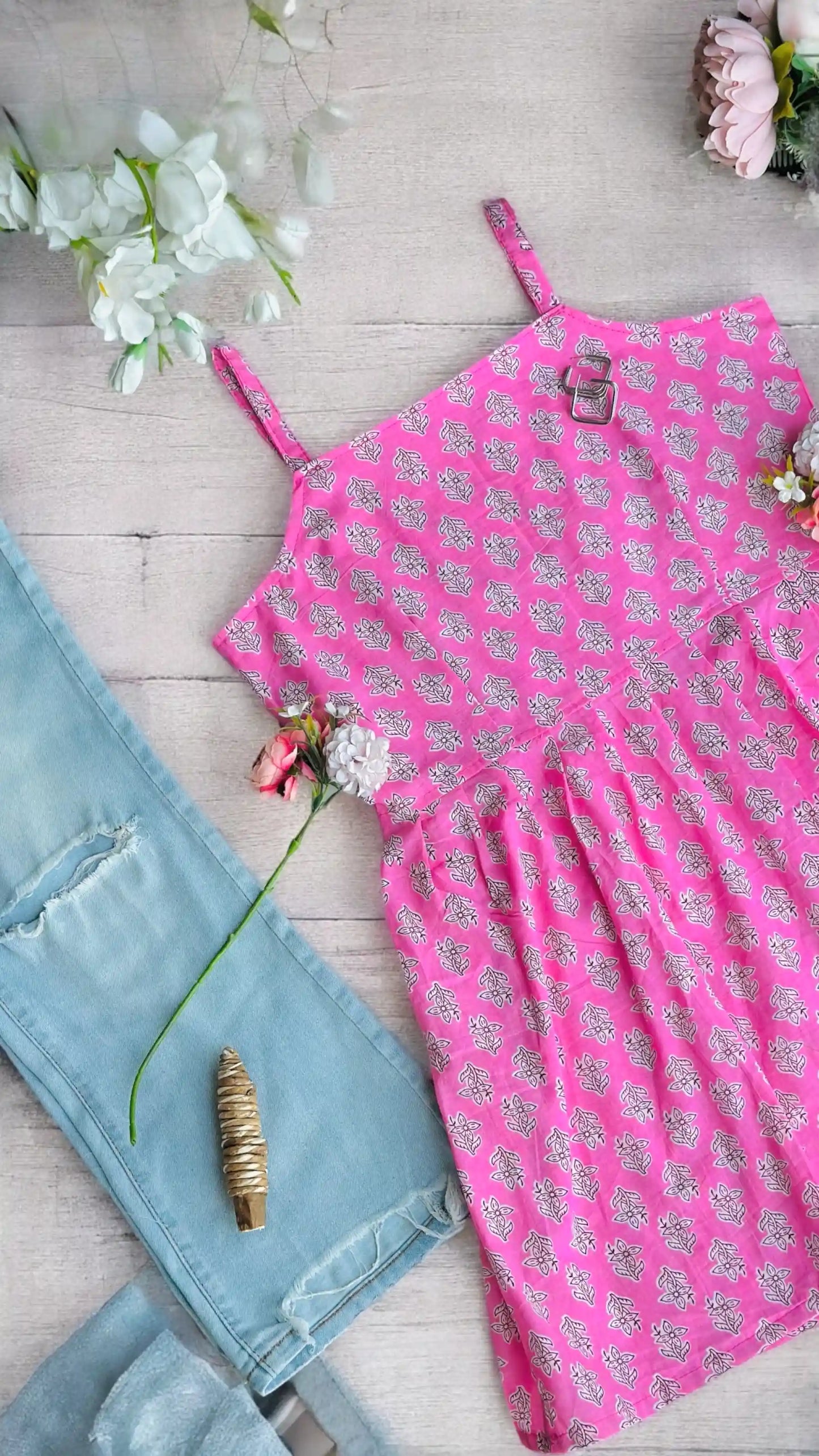 Pretty Pink Jaipuri Short Top - Passion for Fashion by Shivani