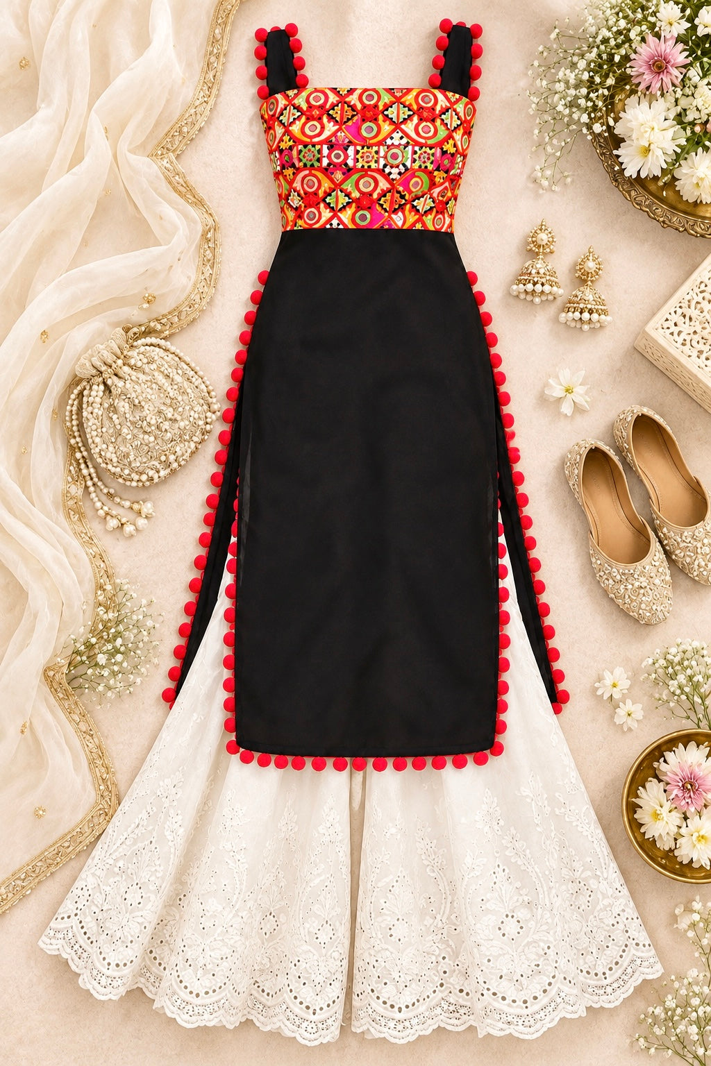 Surabhi's Black Gamti Gulnaz Kurta