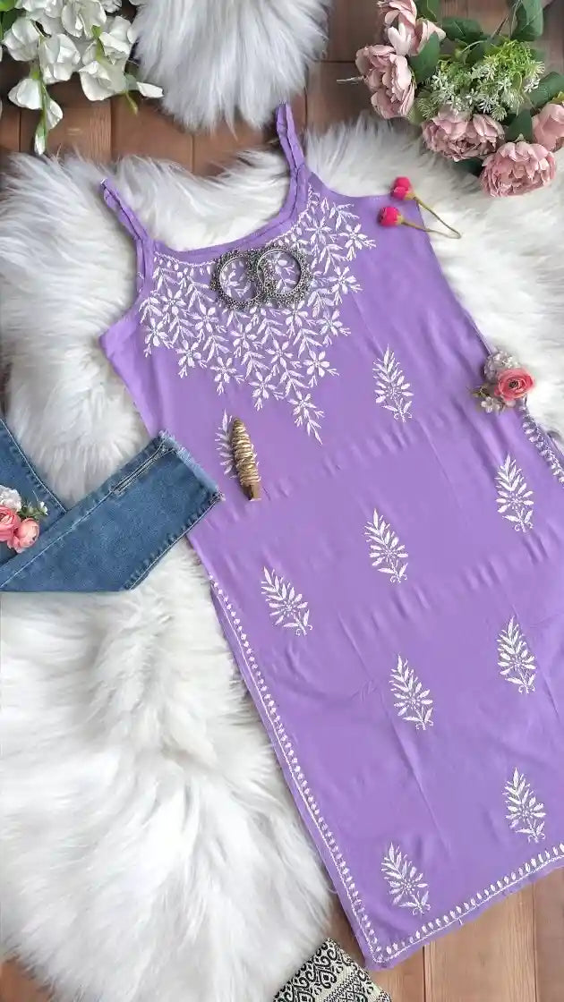 Blush Lilac Aliya Noor Slit Kurta