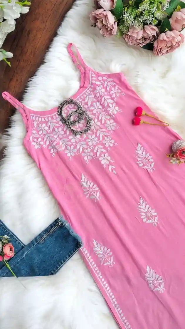 Blush Pink Aliya Noor Slit Kurta - Passion for Fashion by Shivani