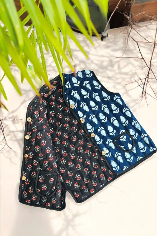 Indigo Blue Kids Reversible Jacket - Passion for Fashion by Shivani