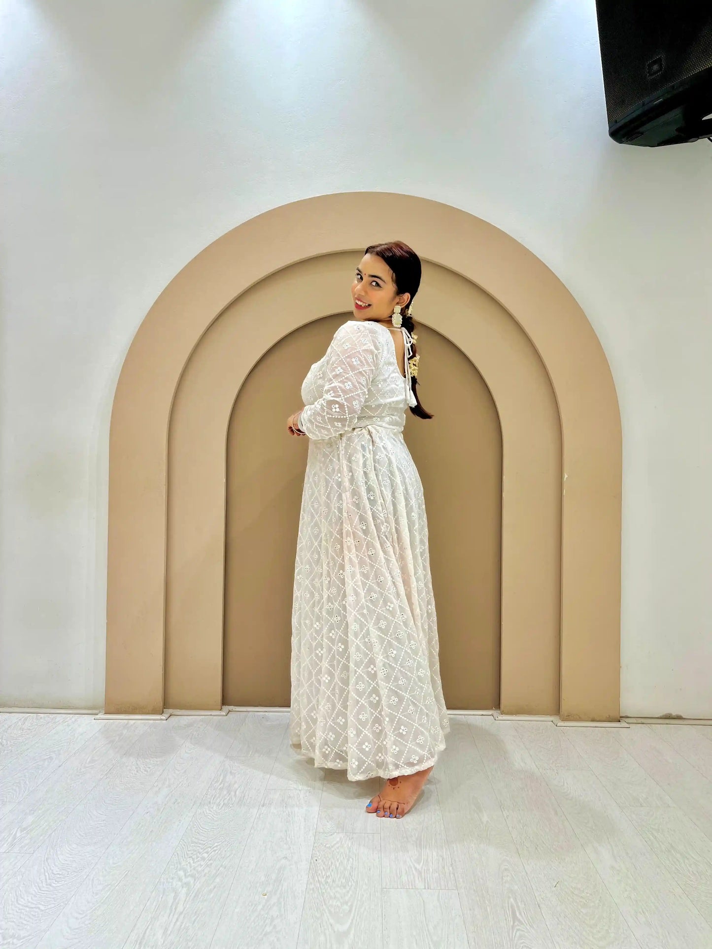 Nupur’s White Gulnaz Skirt Ensemble