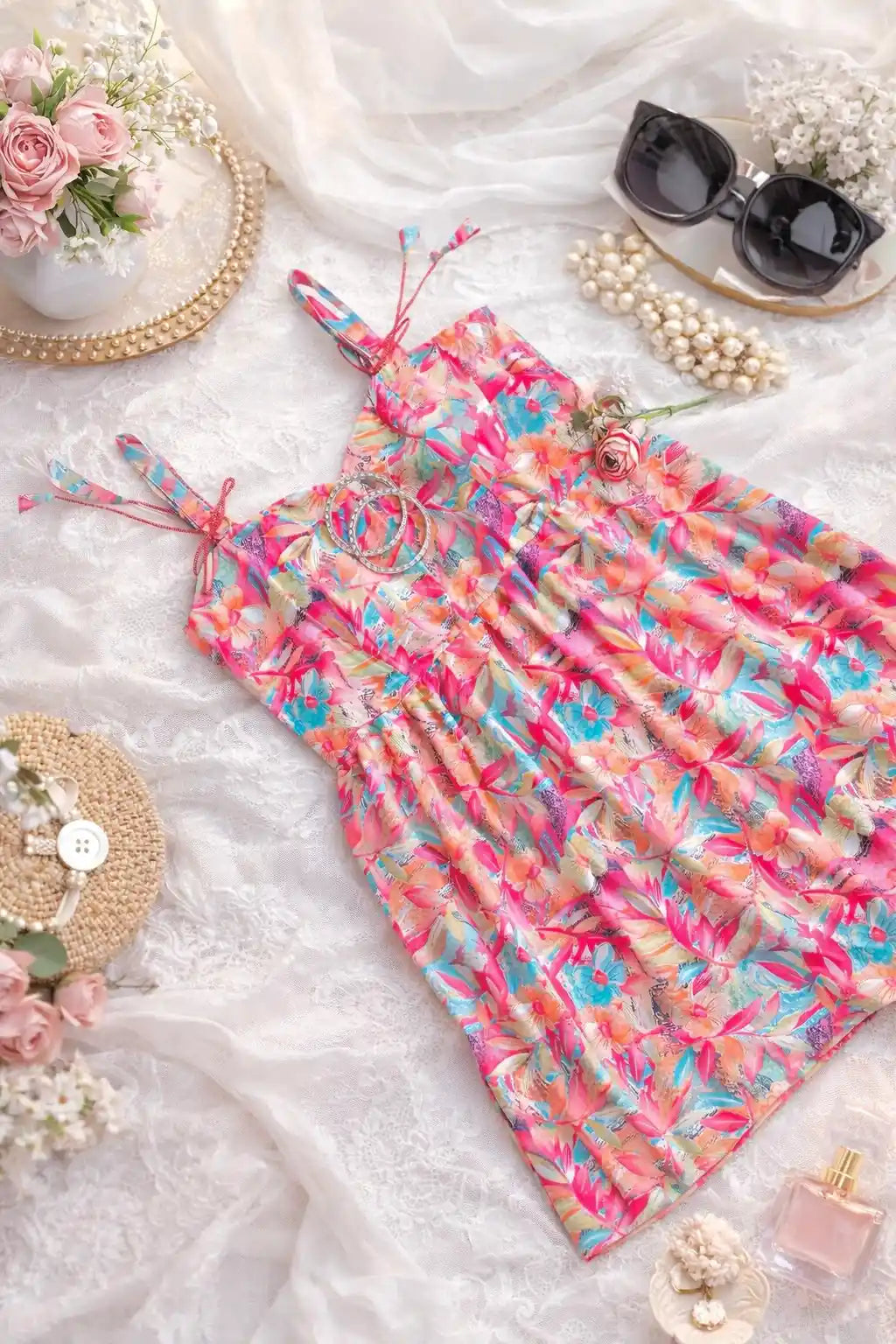 Tropical Bloom Peplum Top