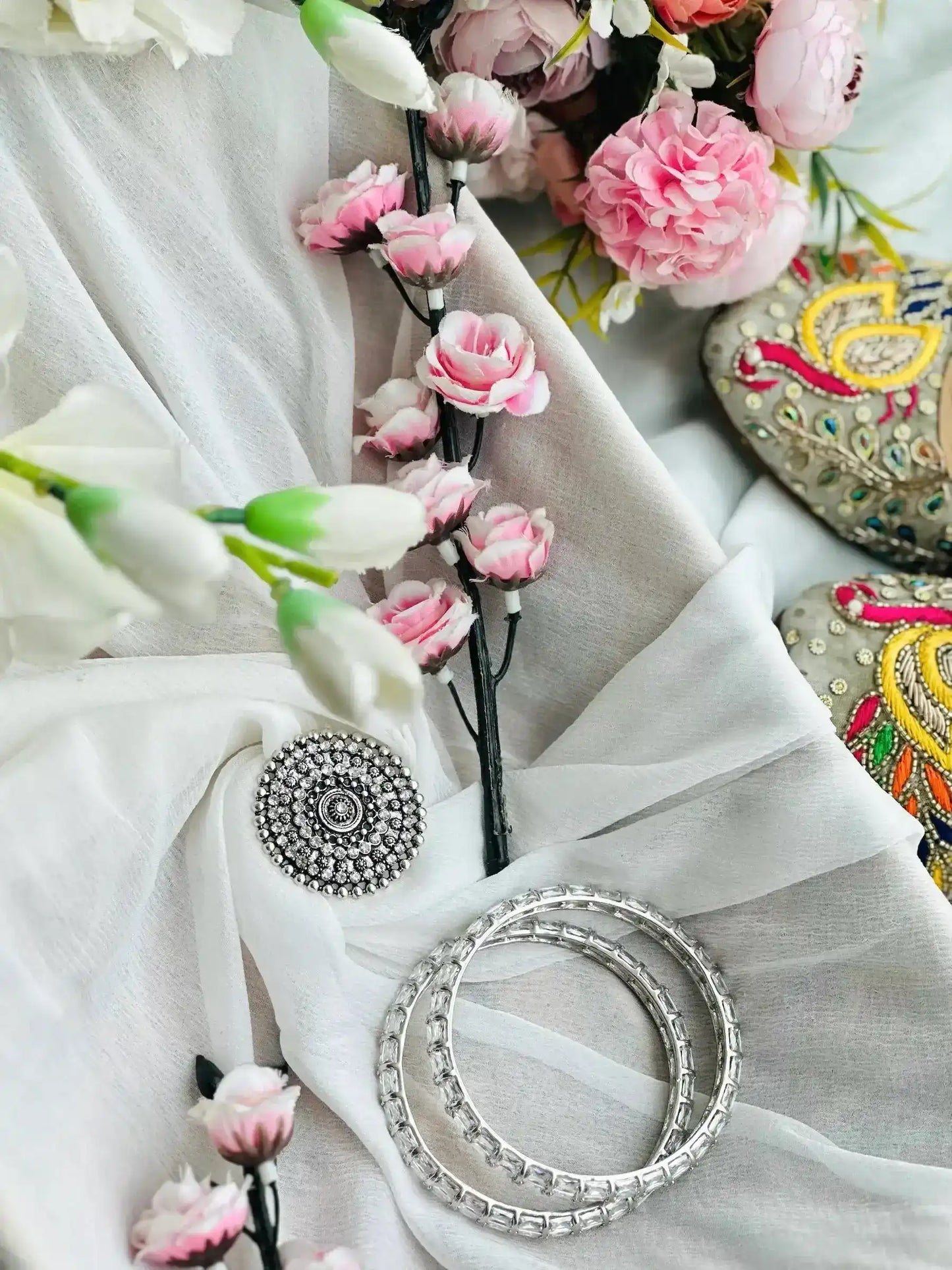 Must Pick White Chiffon Dupatta - Passion for Fashion by Shivani