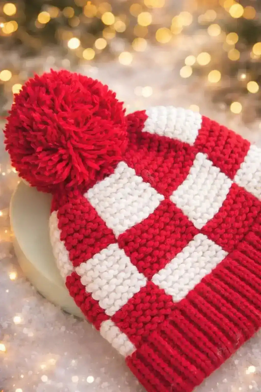 Maroon Handcrafted Knitted Wool Cap
