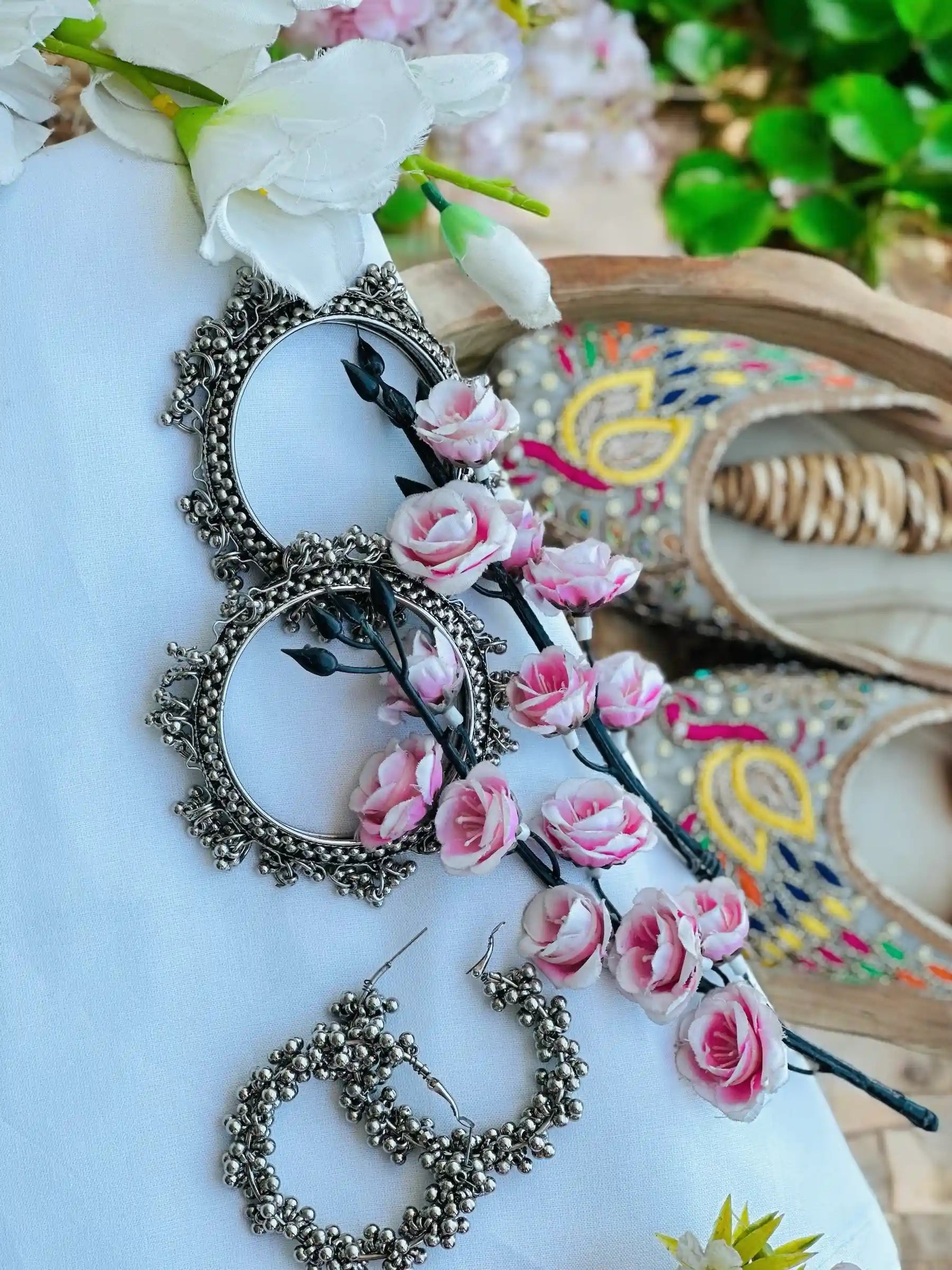 Kali Styled White Flaired Must Pick Skirt - Passion for Fashion by Shivani