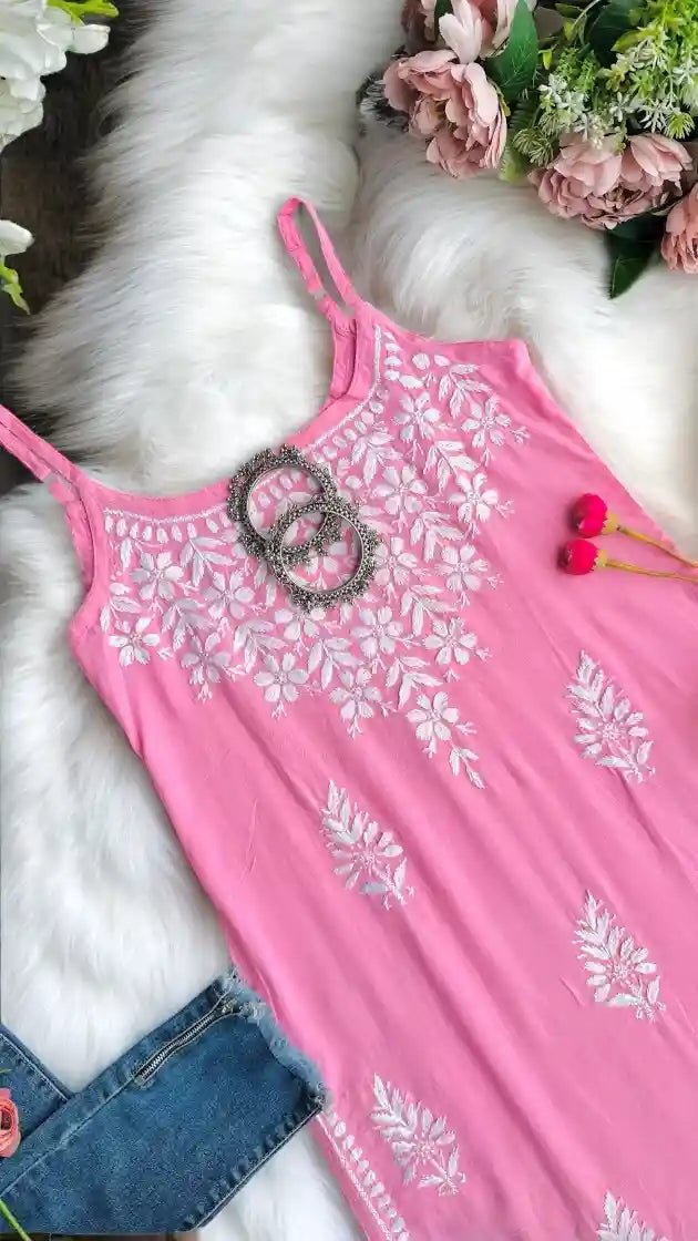 Blush Pink Aliya Noor Slit Kurta - Passion for Fashion by Shivani