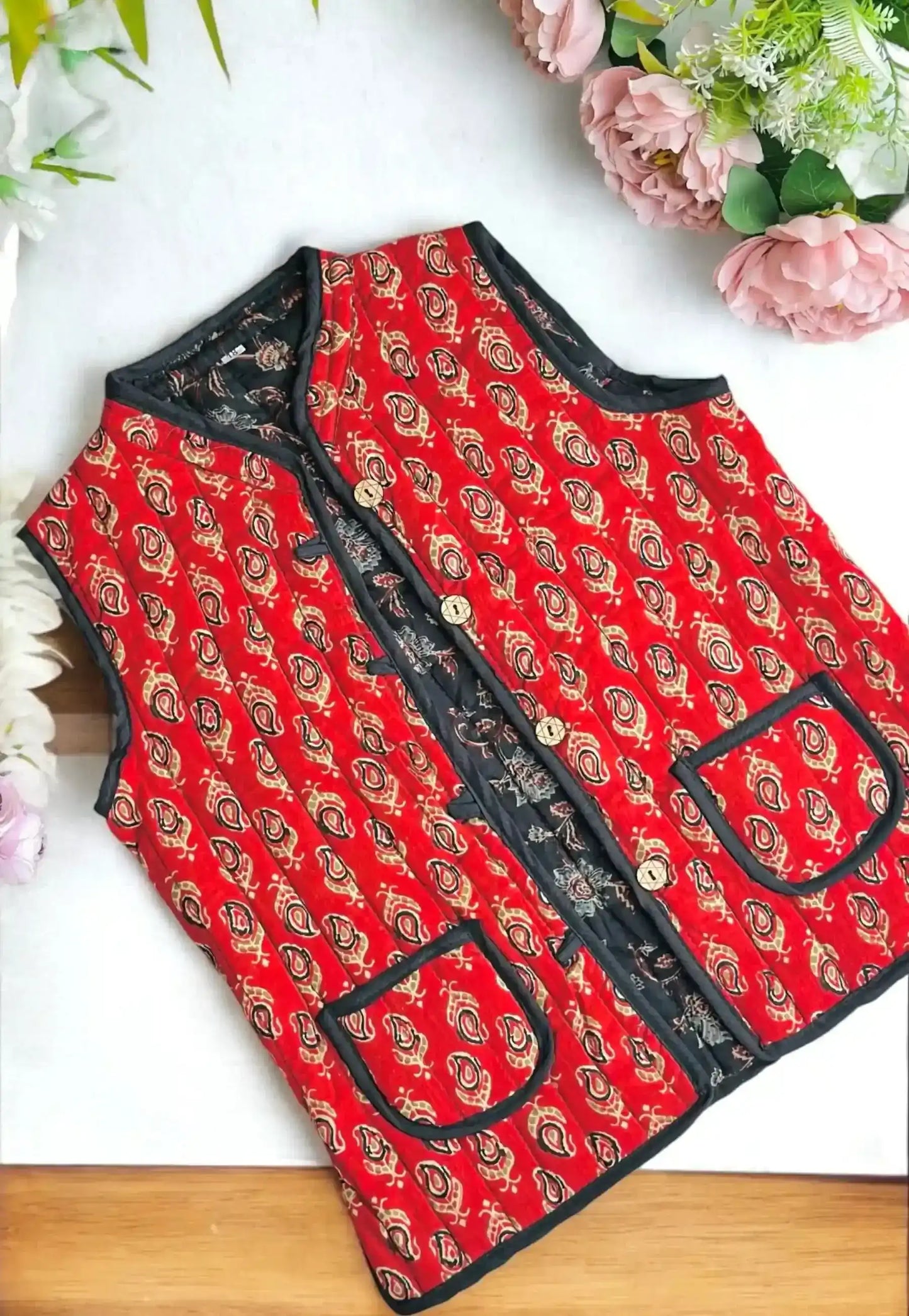 Maroon Booti Kids Jaipuri Jacket - Passion for Fashion by Shivani