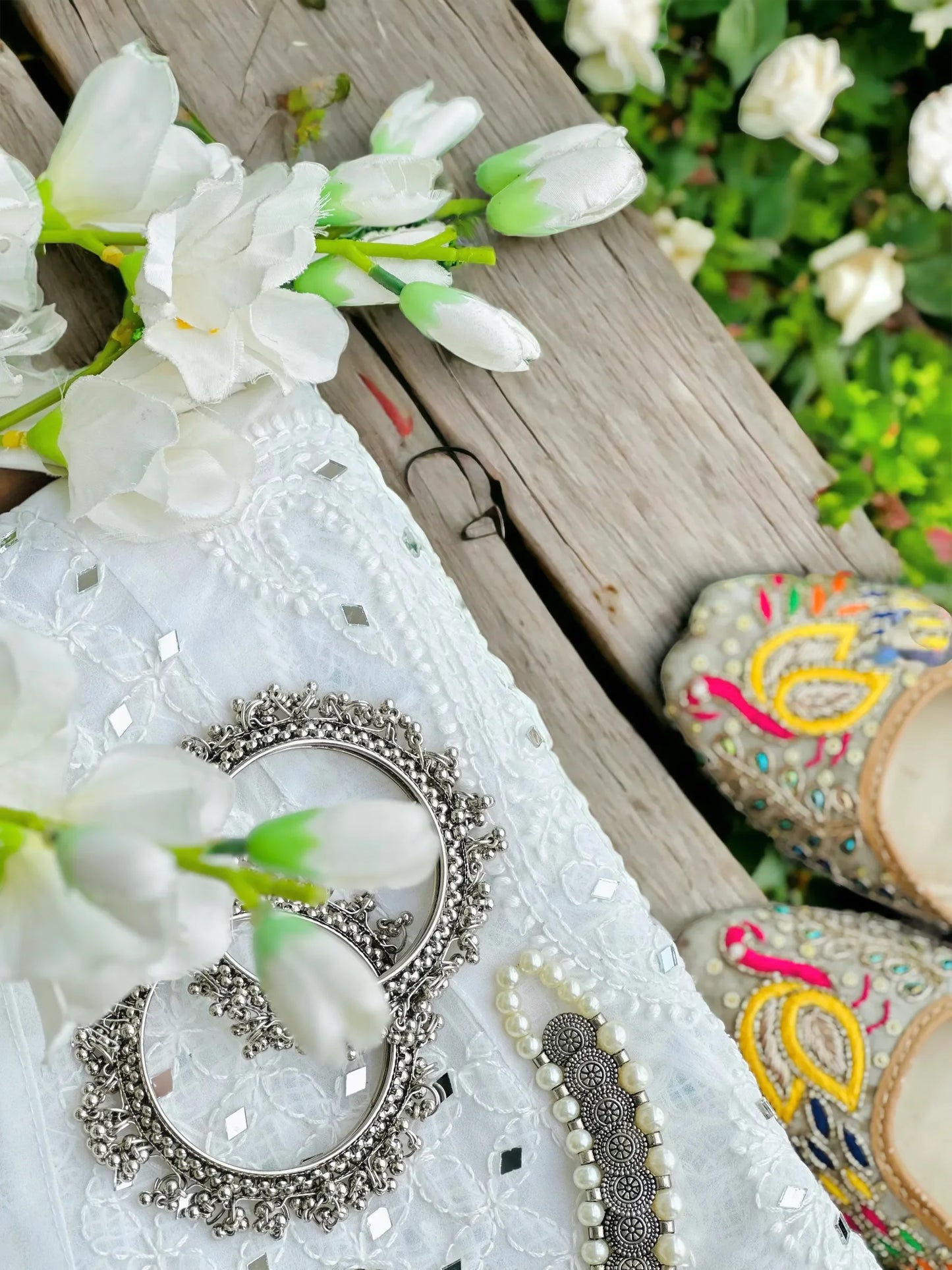 Amaaya Chikankari Flaired Mirror Palazzo