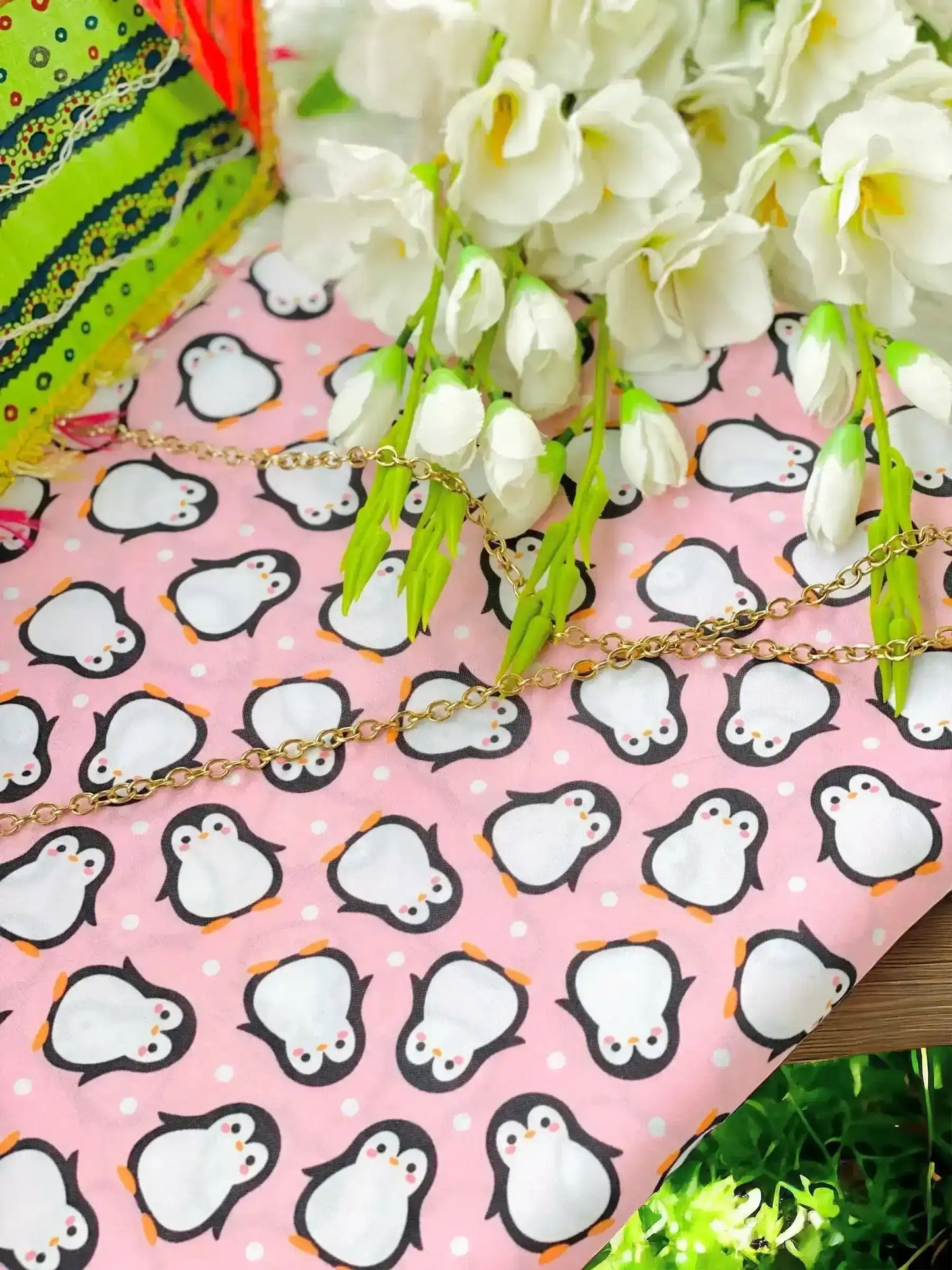 Pleasant Penguin American Cotton Fabric Cut - Passion for Fashion by Shivani