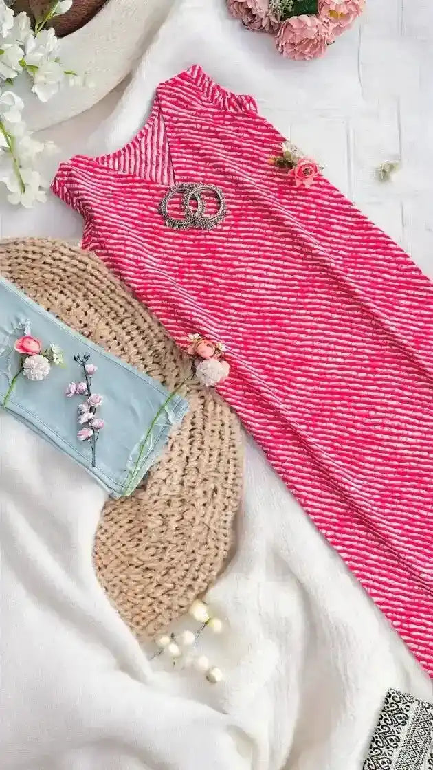 Ruby Bloom Lehriya Kurta - Passion for Fashion by Shivani