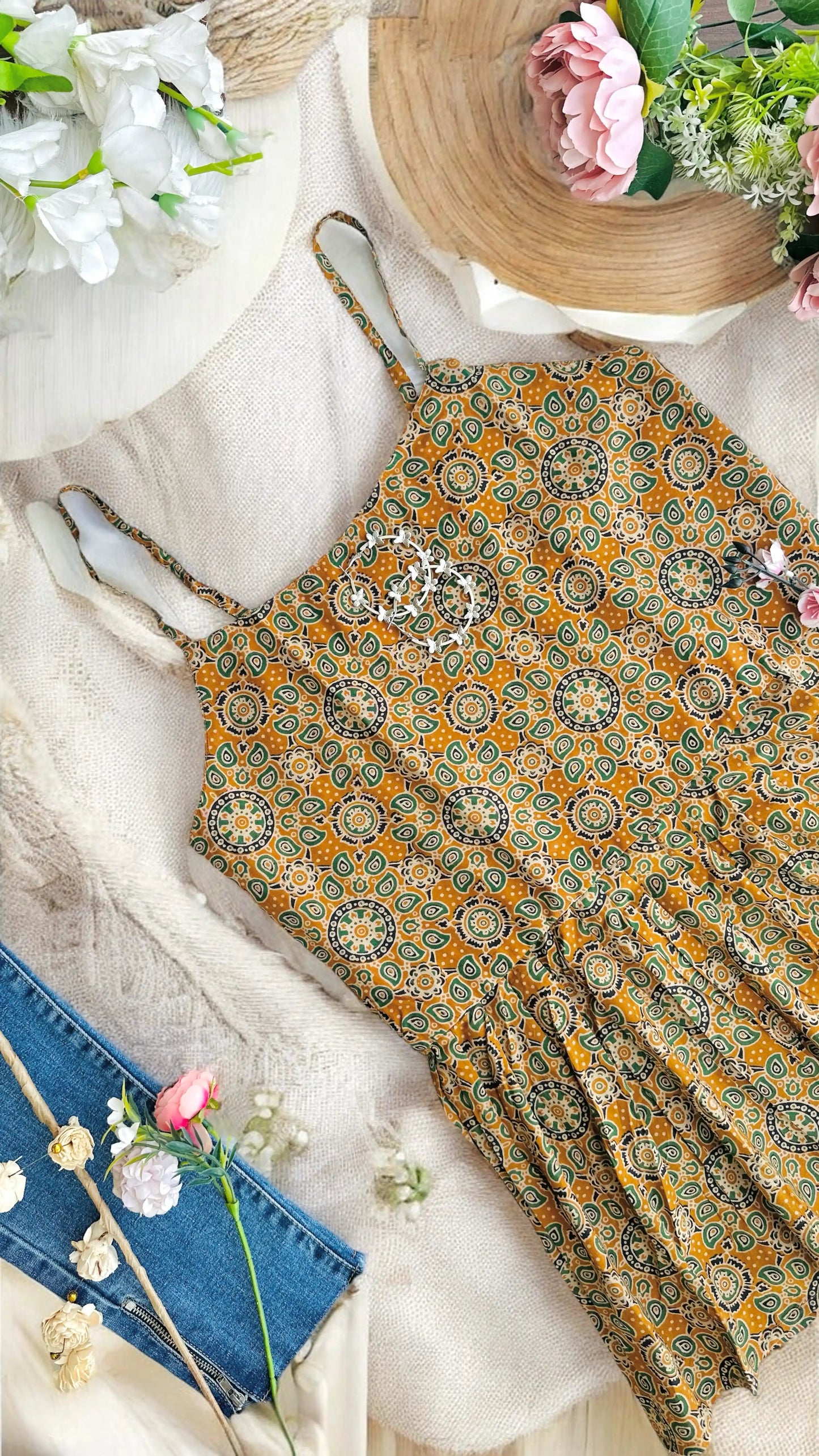 Soft Cotton Mustard Peplum Top - Passion for Fashion by Shivani