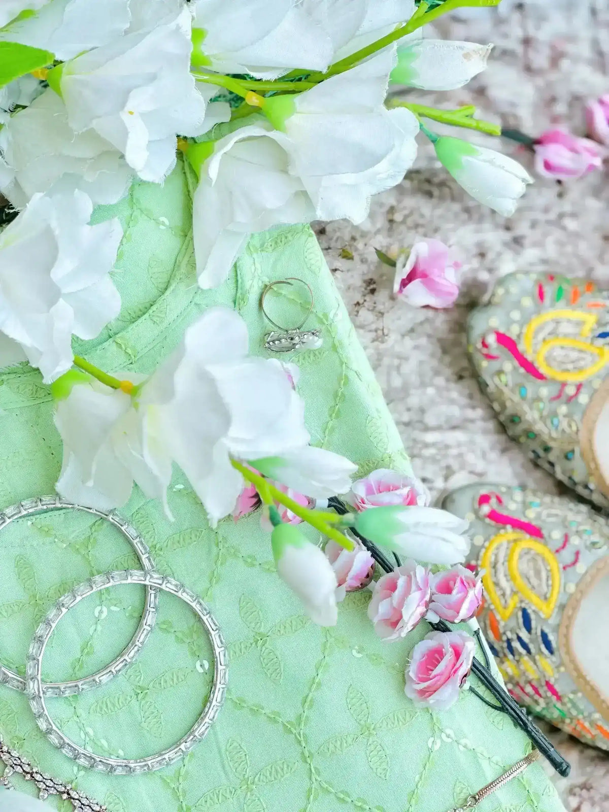 Dreamy Green Sequence Gulnaz Kurta - Passion for Fashion by Shivani
