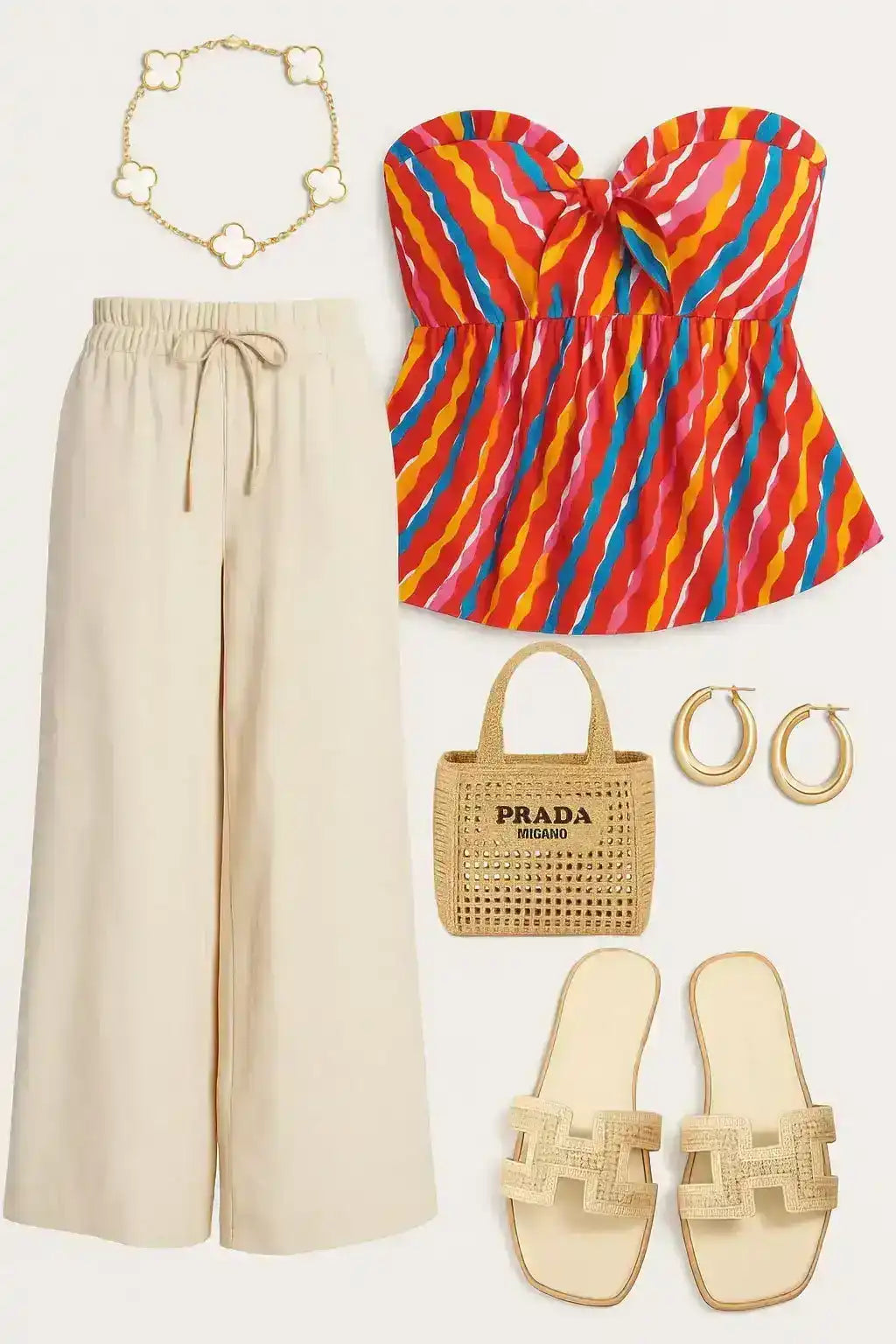 Cute Rainbow Rush Tie Peplum