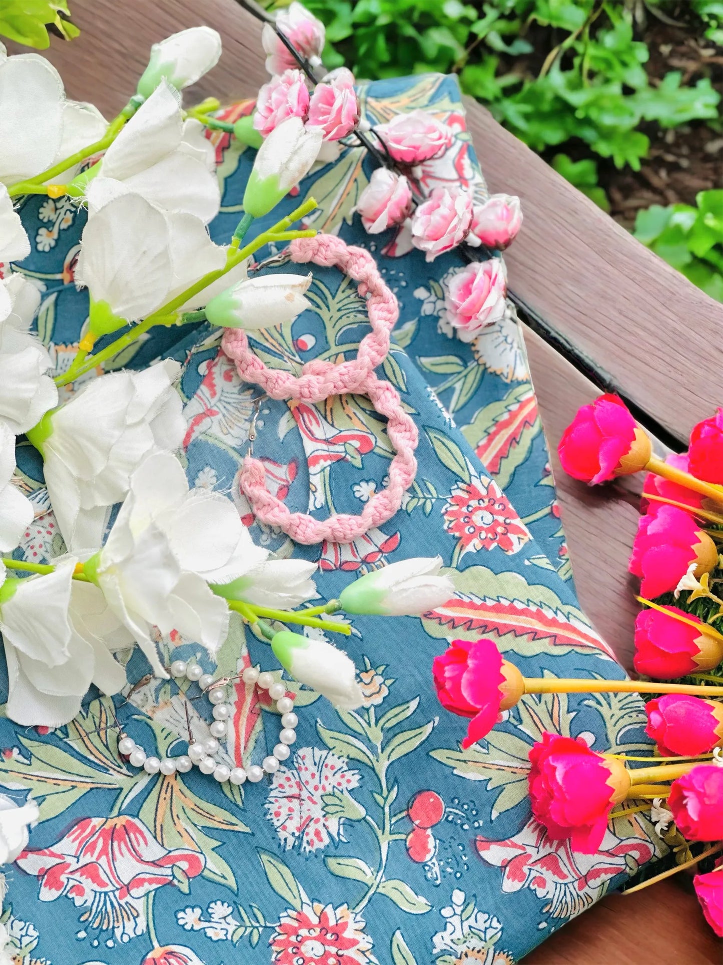 Kalamkari Blue Jaipuri Loungewear
Set!