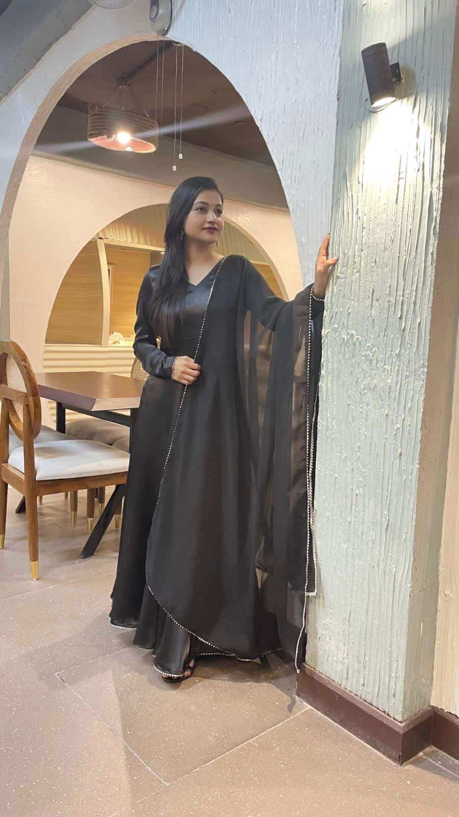 Happy Customer Starry Black Gulnaz Ensemble - Passion for Fashion by Shivani