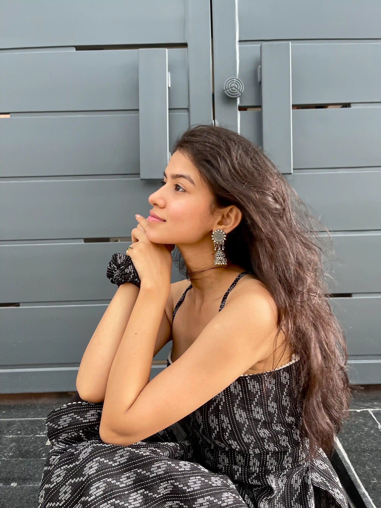 Noor Noir Ikkat Kurta