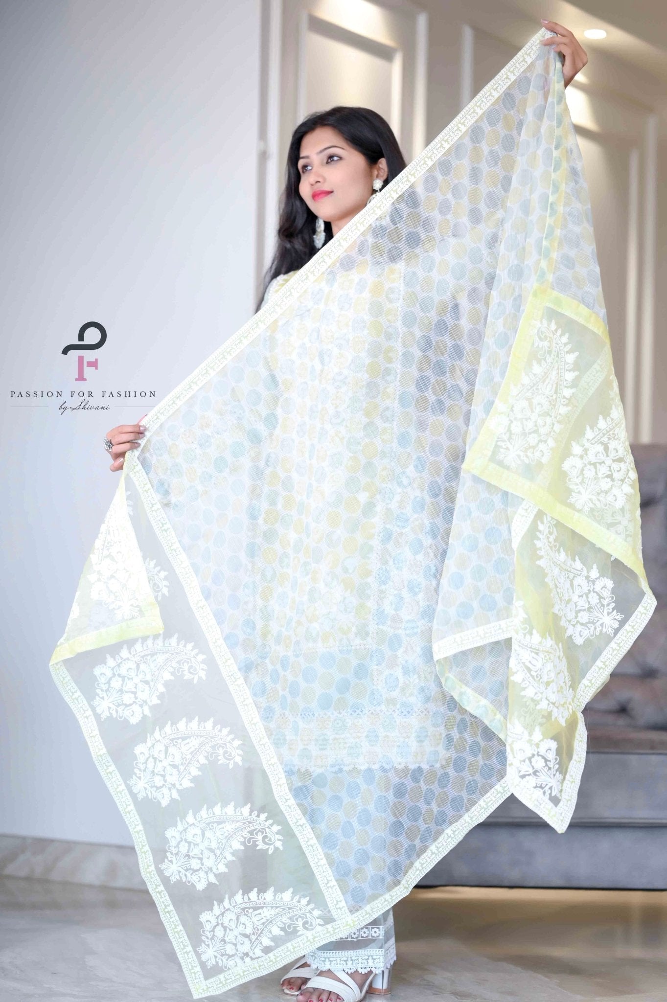 Gulzar Green Embroidered Meher Suit - Passion for Fashion by Shivani
