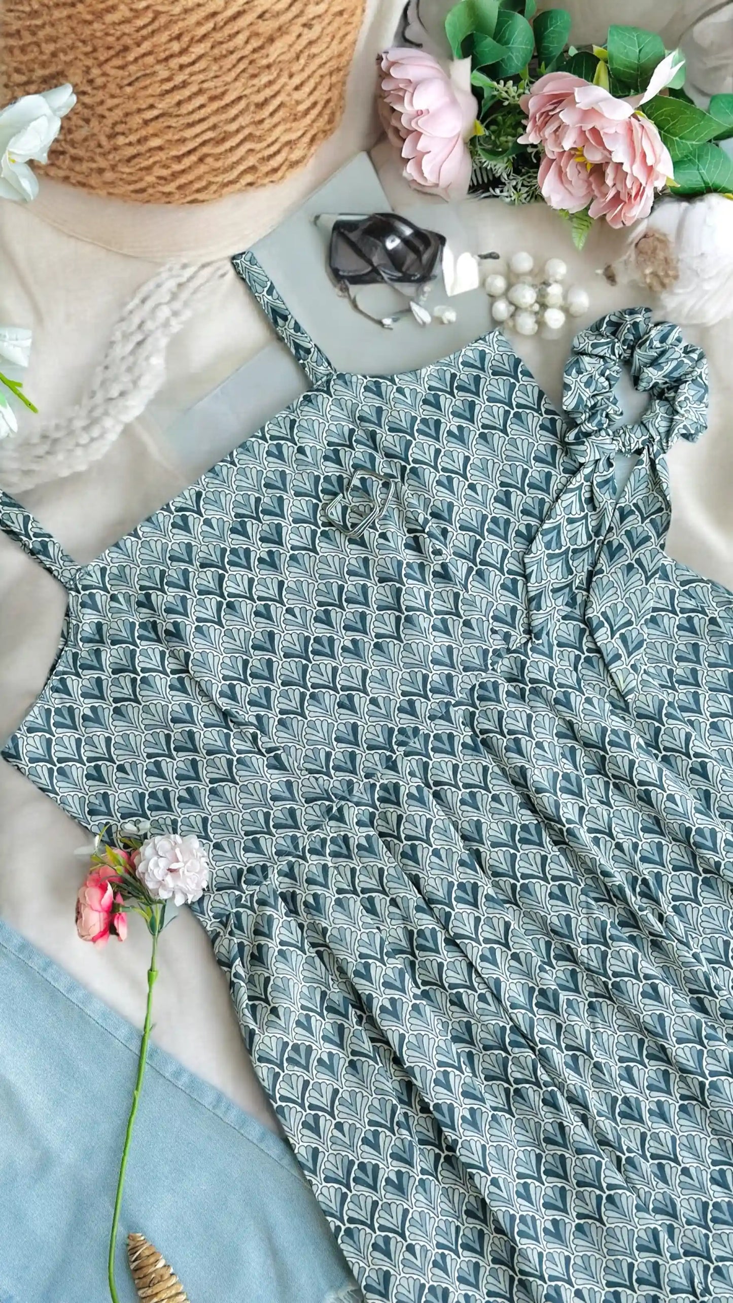 Blush Grey Jaipuri Short Top
