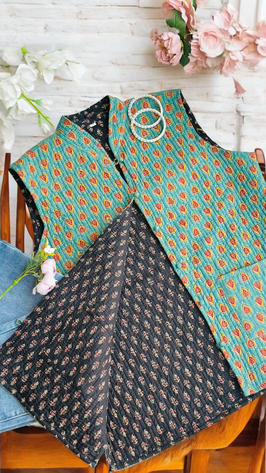Reversible Block Jaipuri Jacket - Passion for Fashion by Shivani