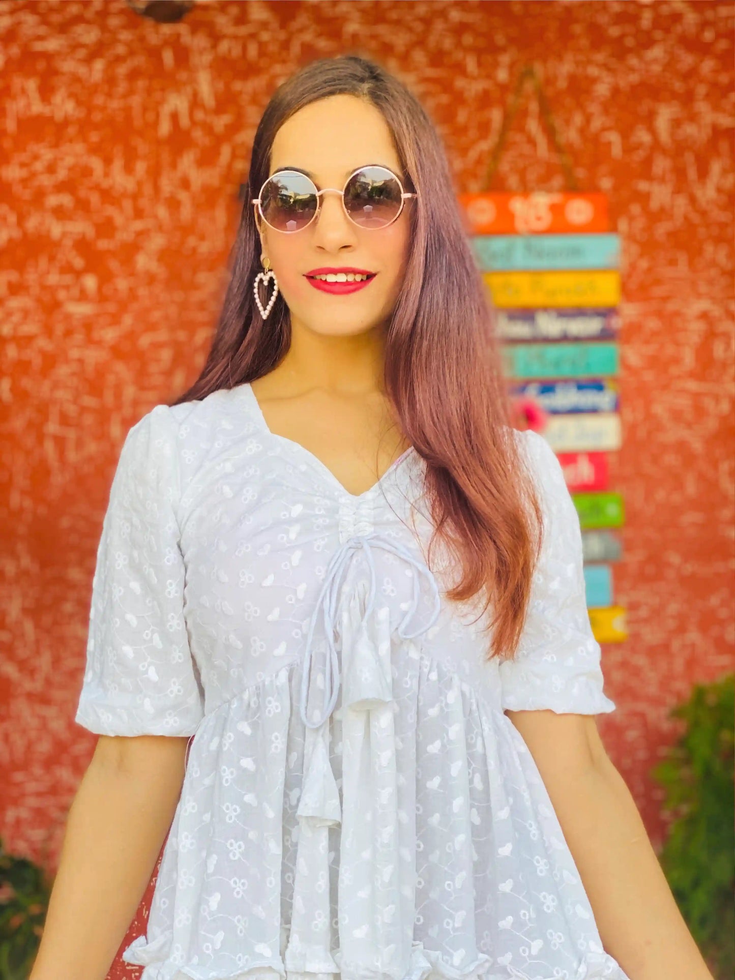 Snow Bloom Tiered Dress - Passion for Fashion by Shivani