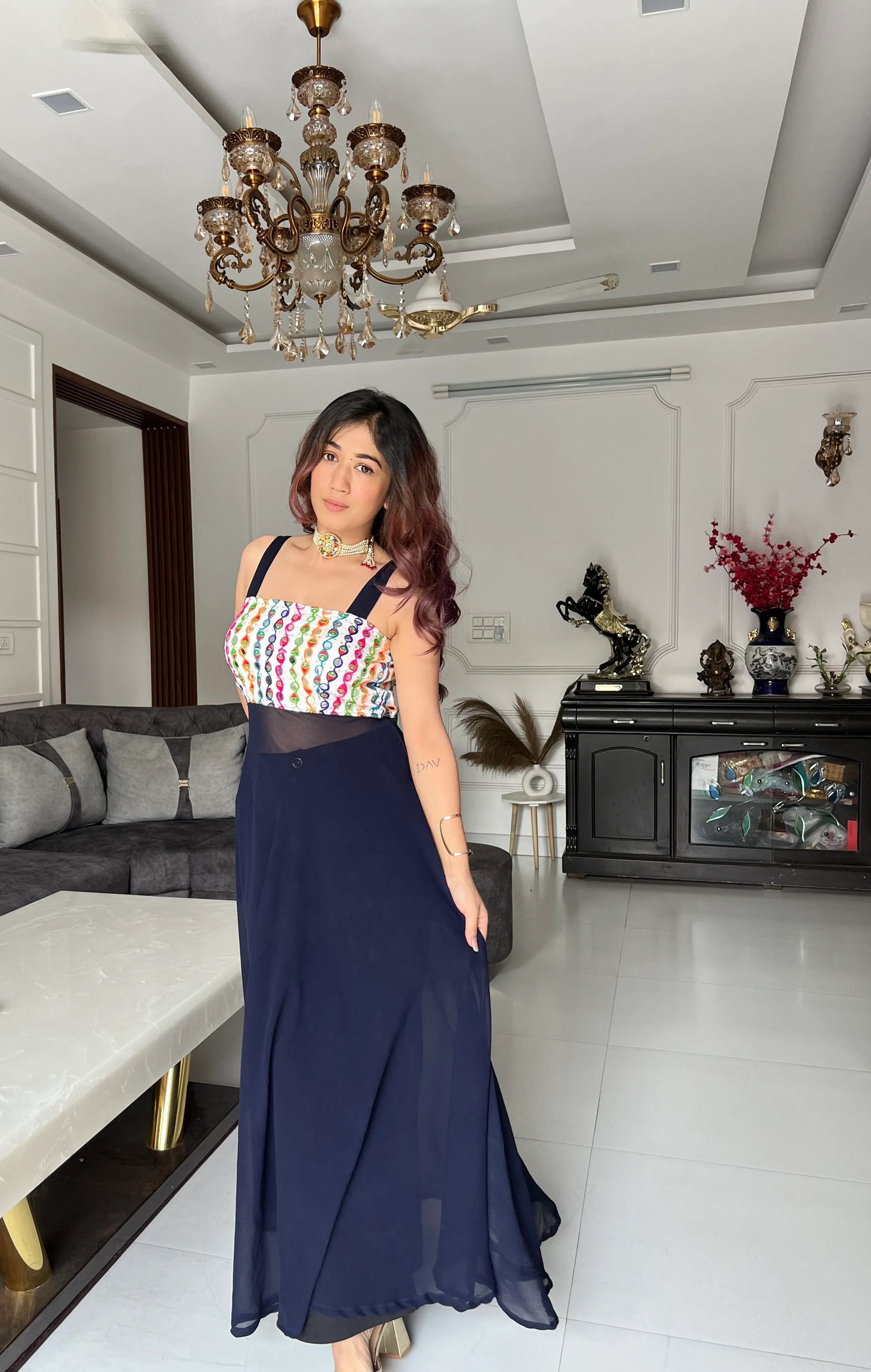 Surabhi's Gamti Blue Gulnaz Anarkali